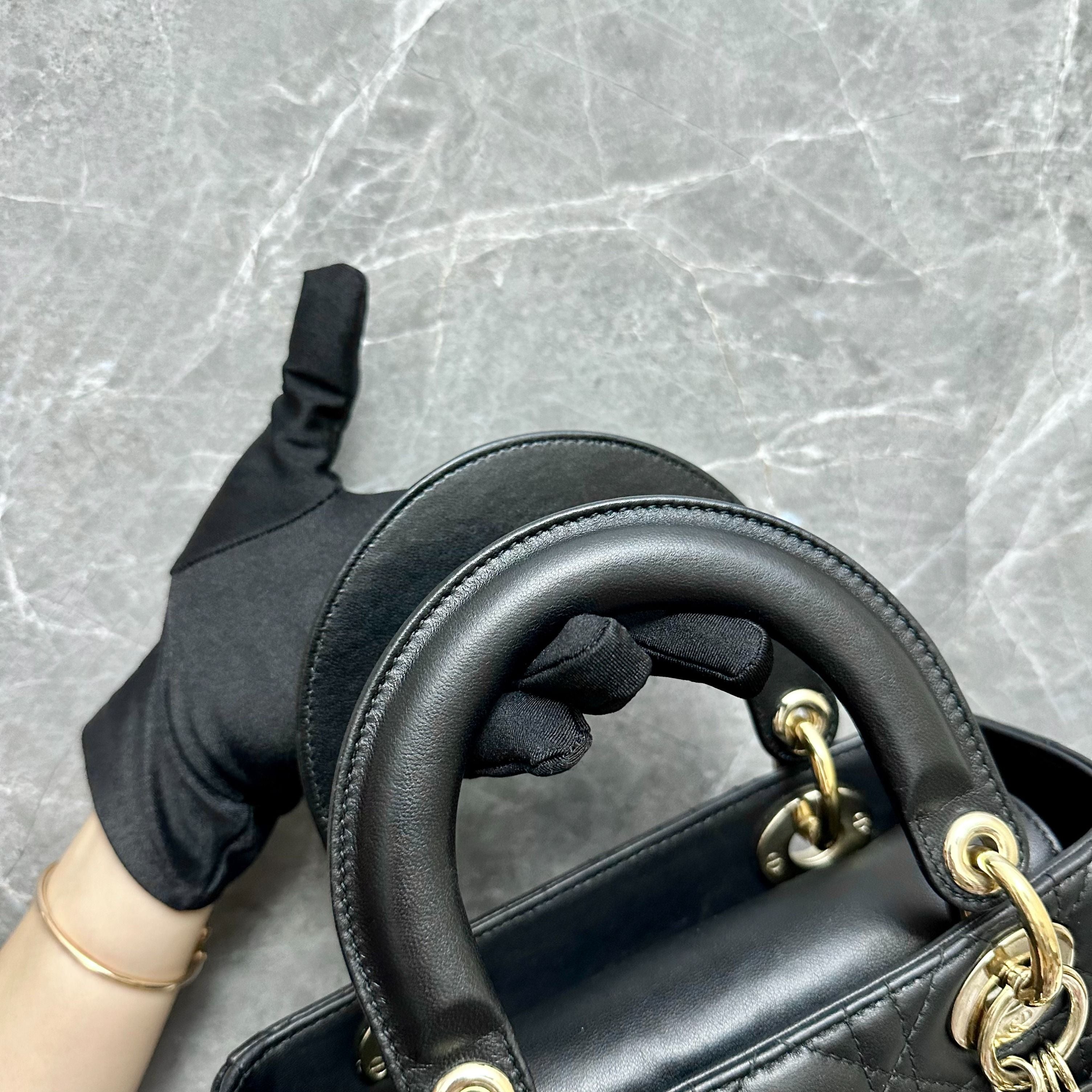 Dior Lady Small ABC Black GHW - Luxury Evermore