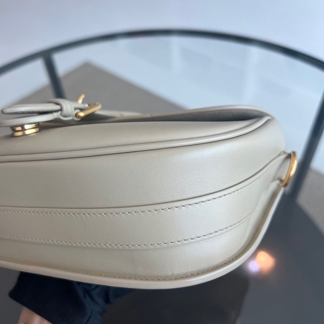 Dior Bobby Medium Beige Flap Smooth Calfskin Leather Bag
