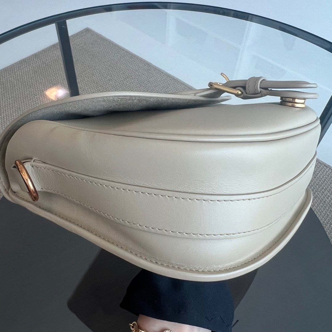 Dior Bobby Medium Beige Flap Smooth Calfskin Leather Bag