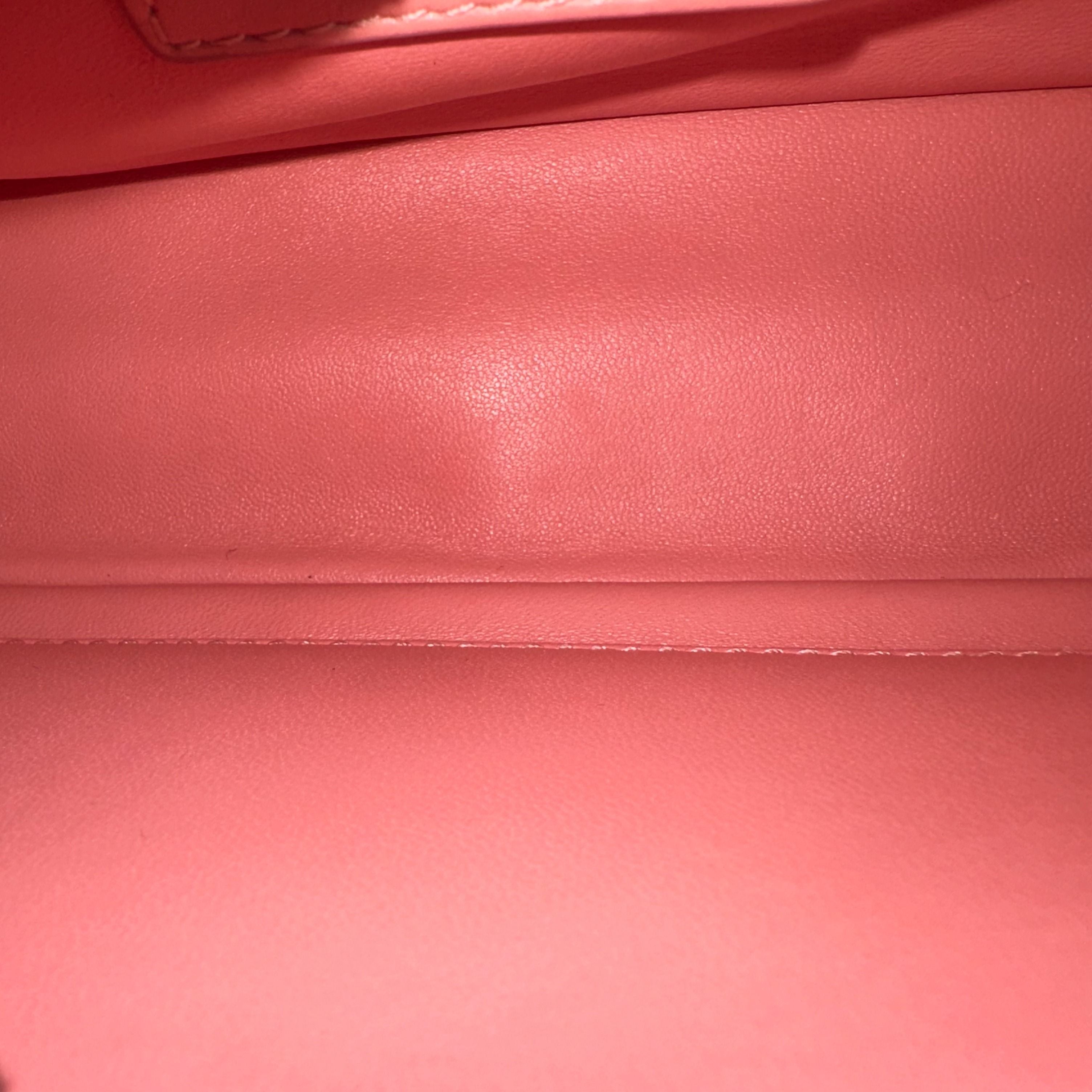 Dior Caro Small Cannage Flap Bag Light Pink Calfskin GHW