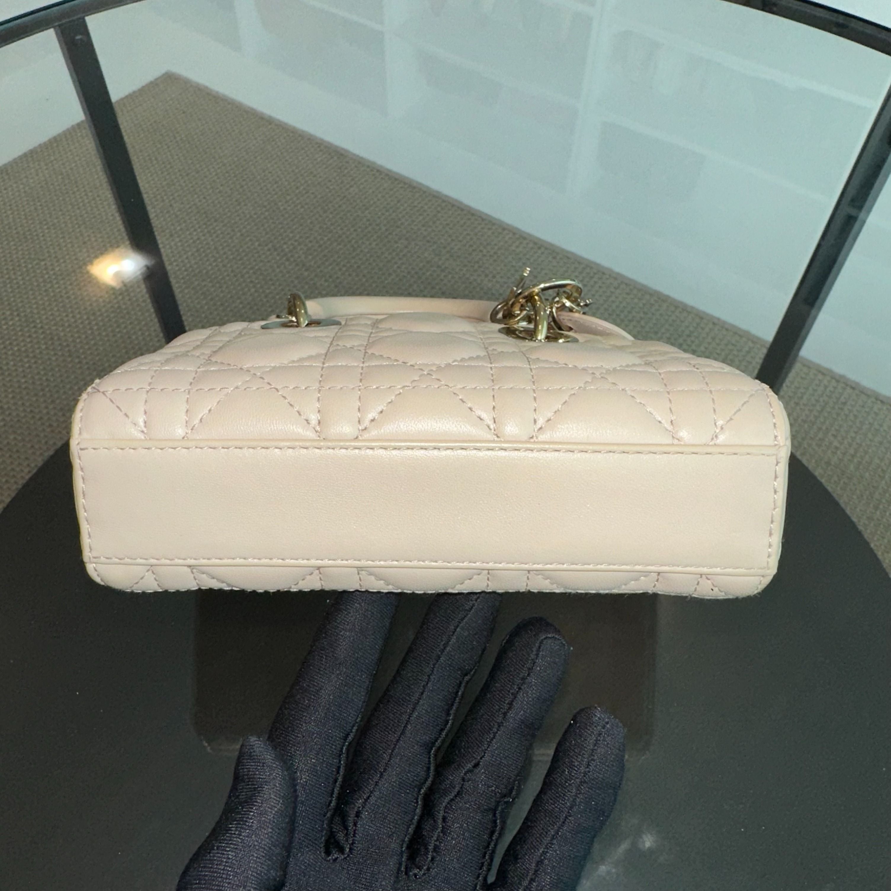 D-Joy Mini Beige Lambskin GHW D Joy