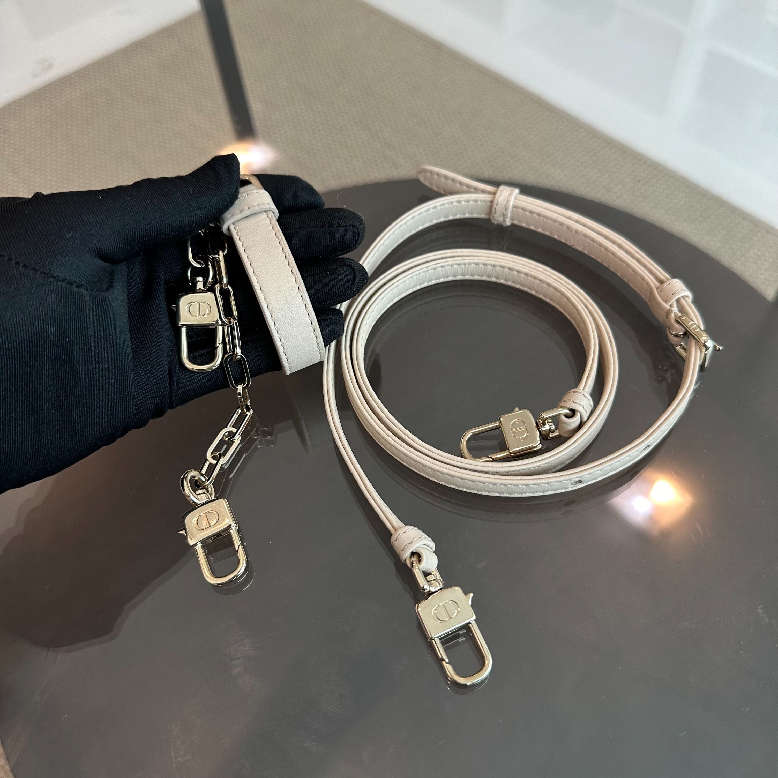 D-Joy Mini Beige Lambskin GHW D Joy