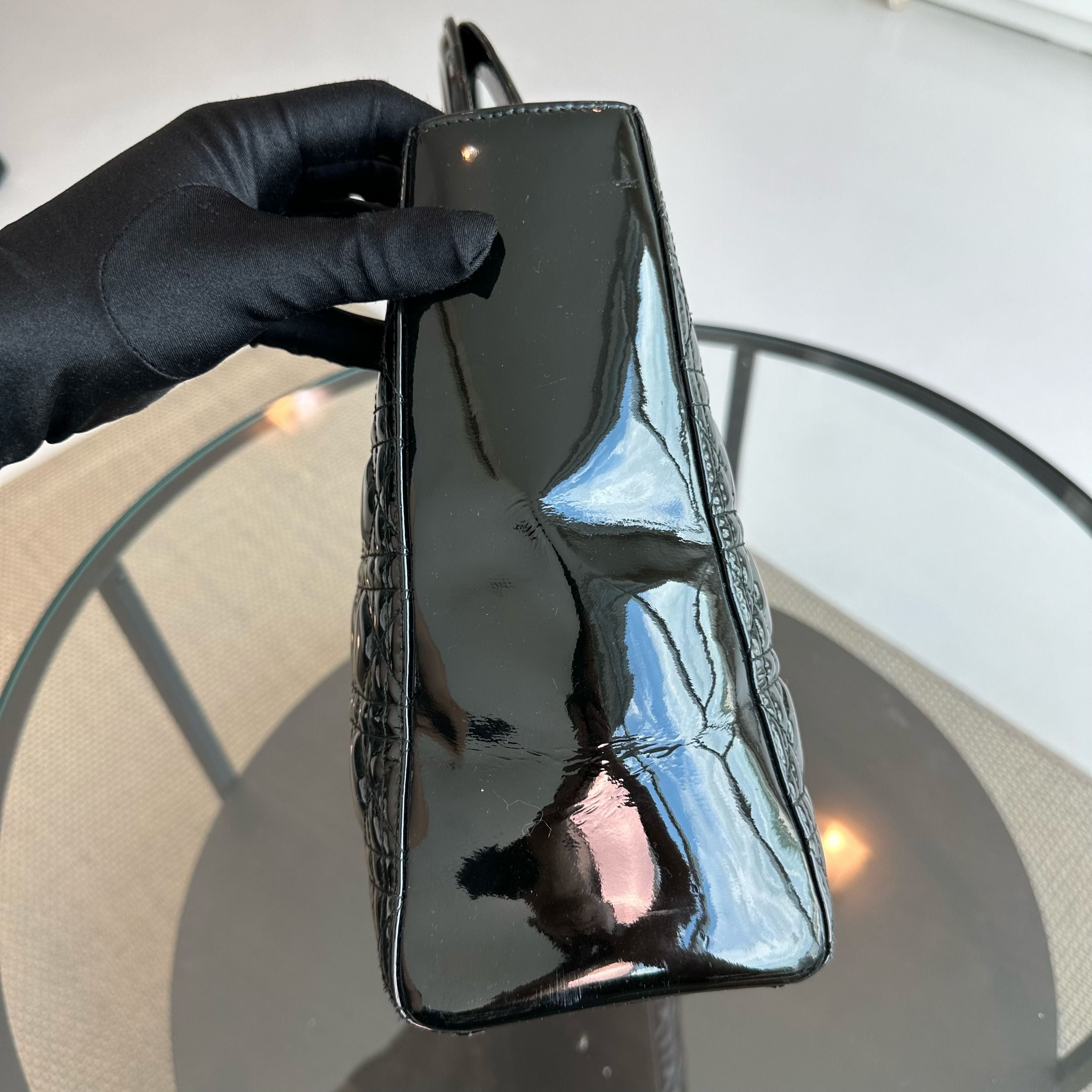 Lady Large Patent Leather Black SHW