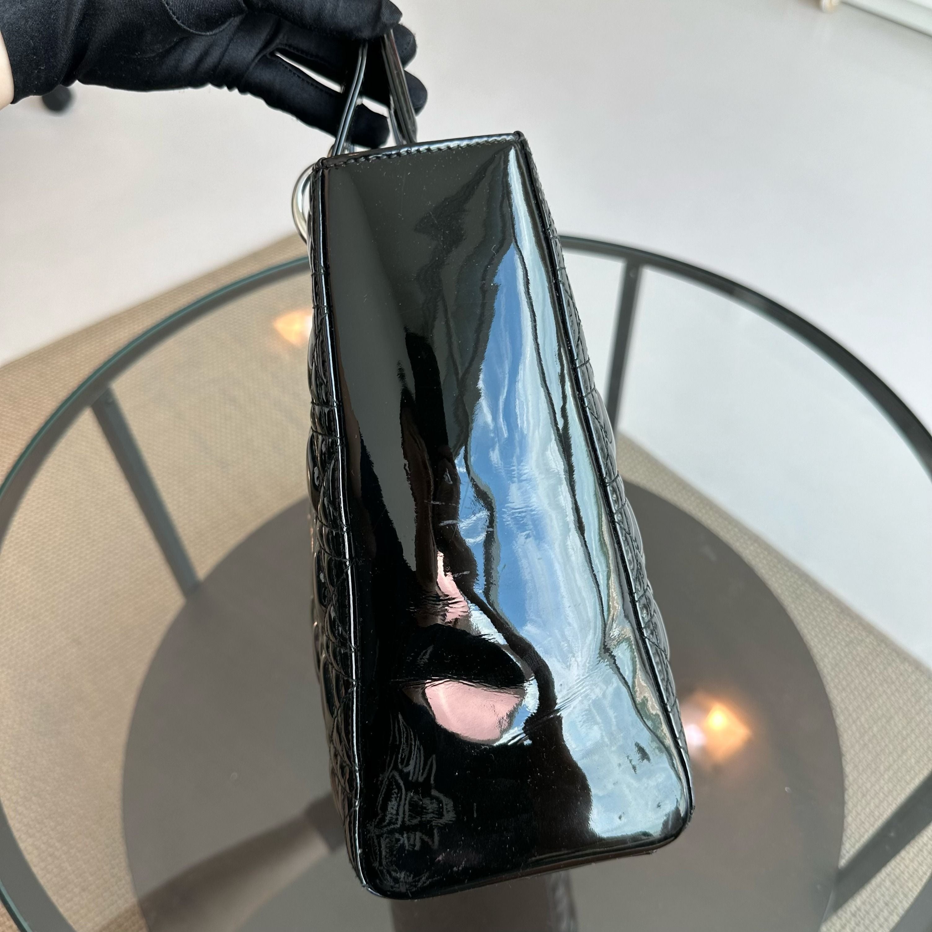 Lady Large Patent Leather Black SHW