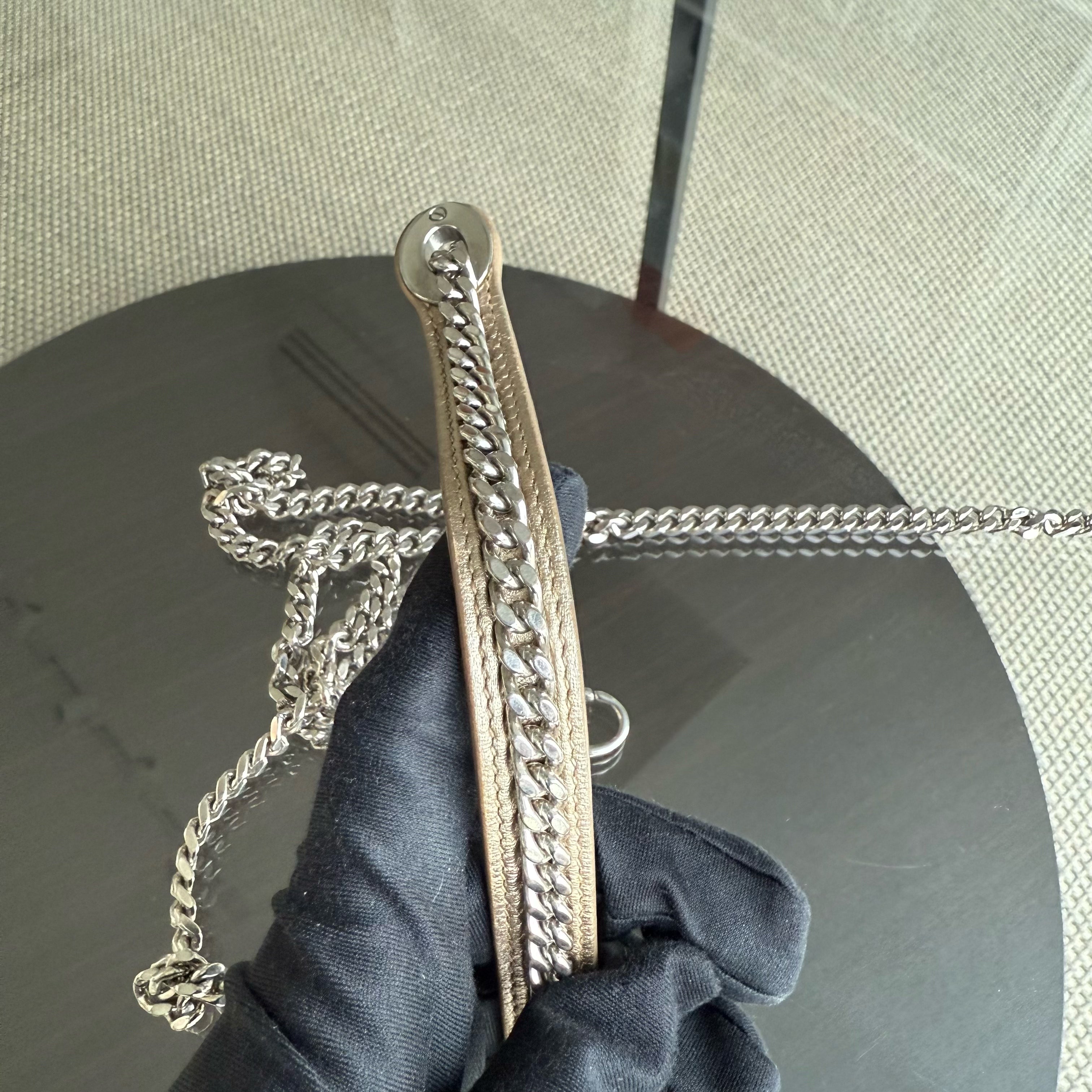 Dior Lady Mini - Cannage Lambskin Gold Silver Hardware Chain Strap