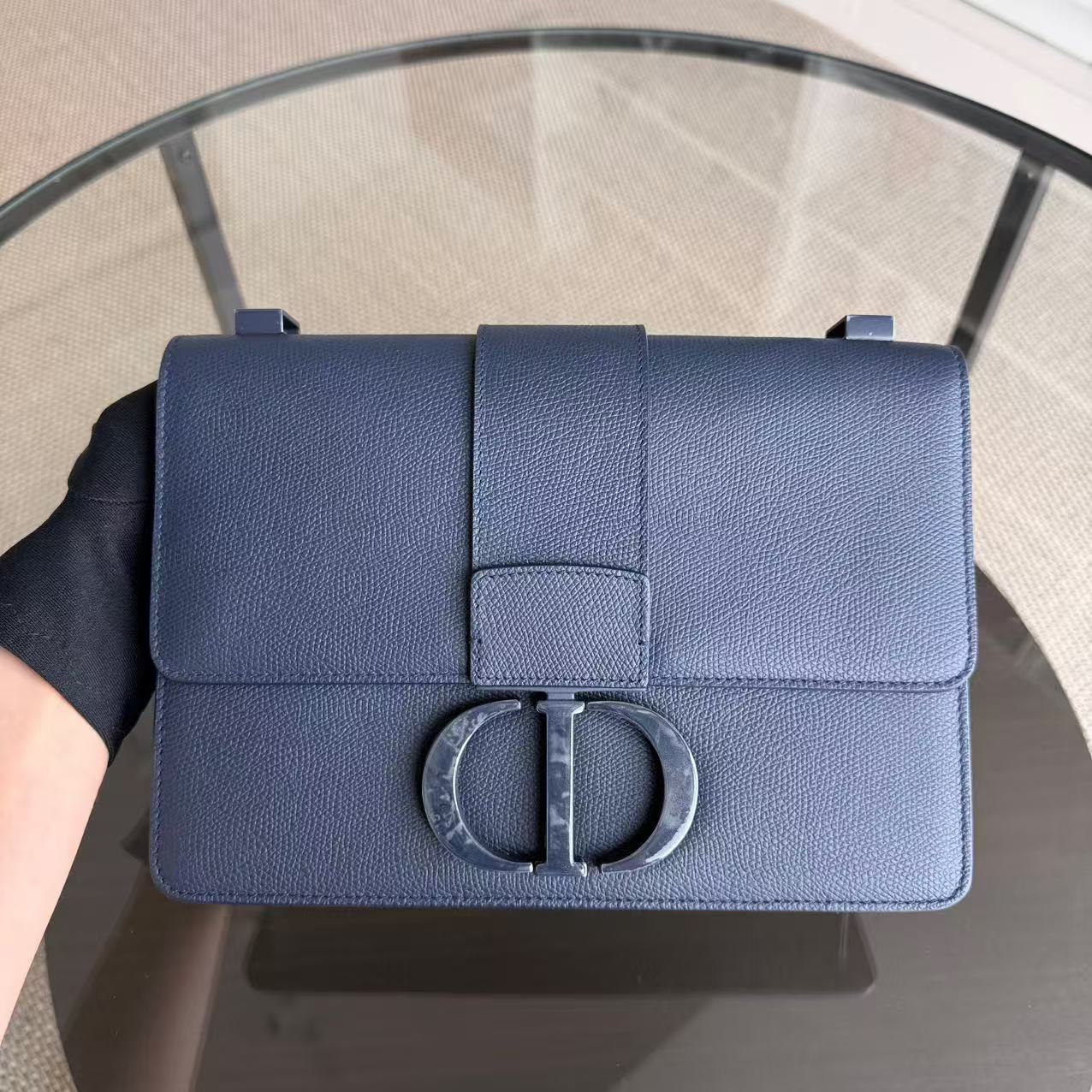 *Unused* Dior 30 Montaigne - Grained Calfskin So Blue Hardware