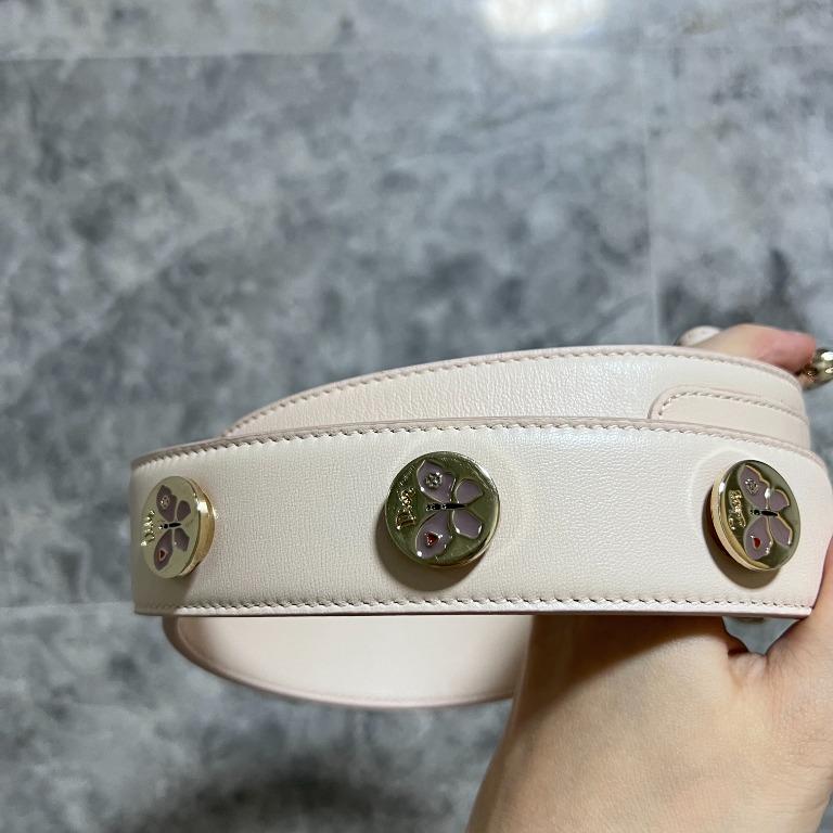 [Entrupy Certified] Lady Dior Small My ABC Dior cherry blossom pink Lambskin Light Gold Hardware - Luxury Evermore