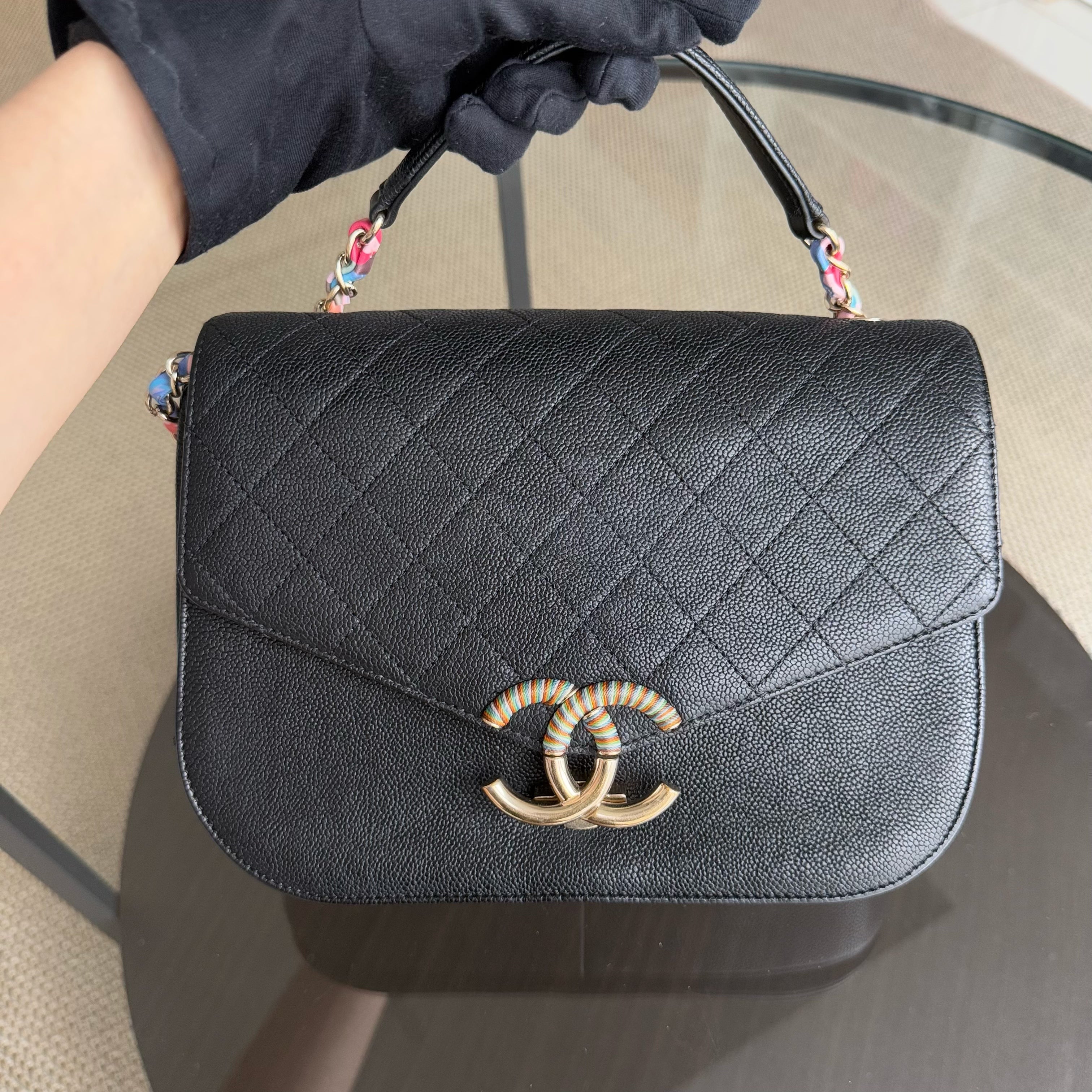 Chanel Coco Curve Cuba - Caviar Medium Black Gold Hardware