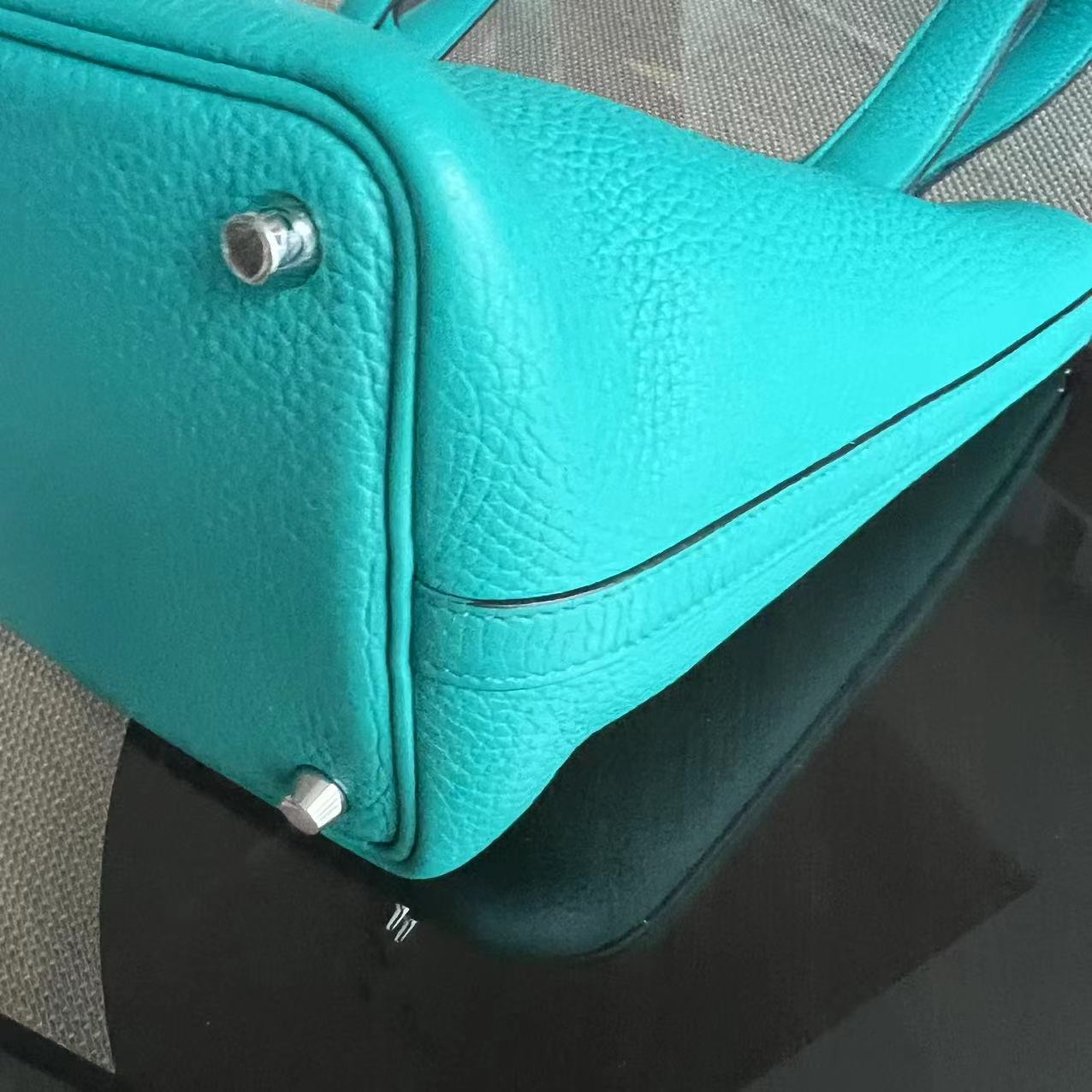 Hermes Picotin 18 - X Stamp Vert Jade Taurillion Clemence TC Cyan Lock Silver Hardware