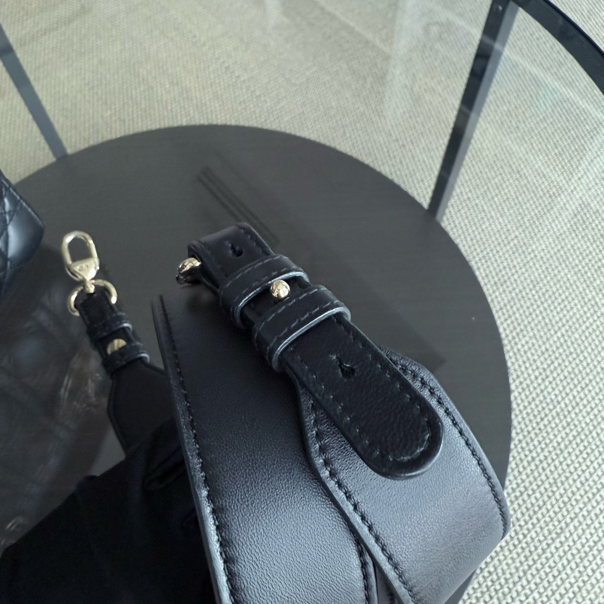 Dior Lady Small - Cannage Lambskin Black Gold Hardware