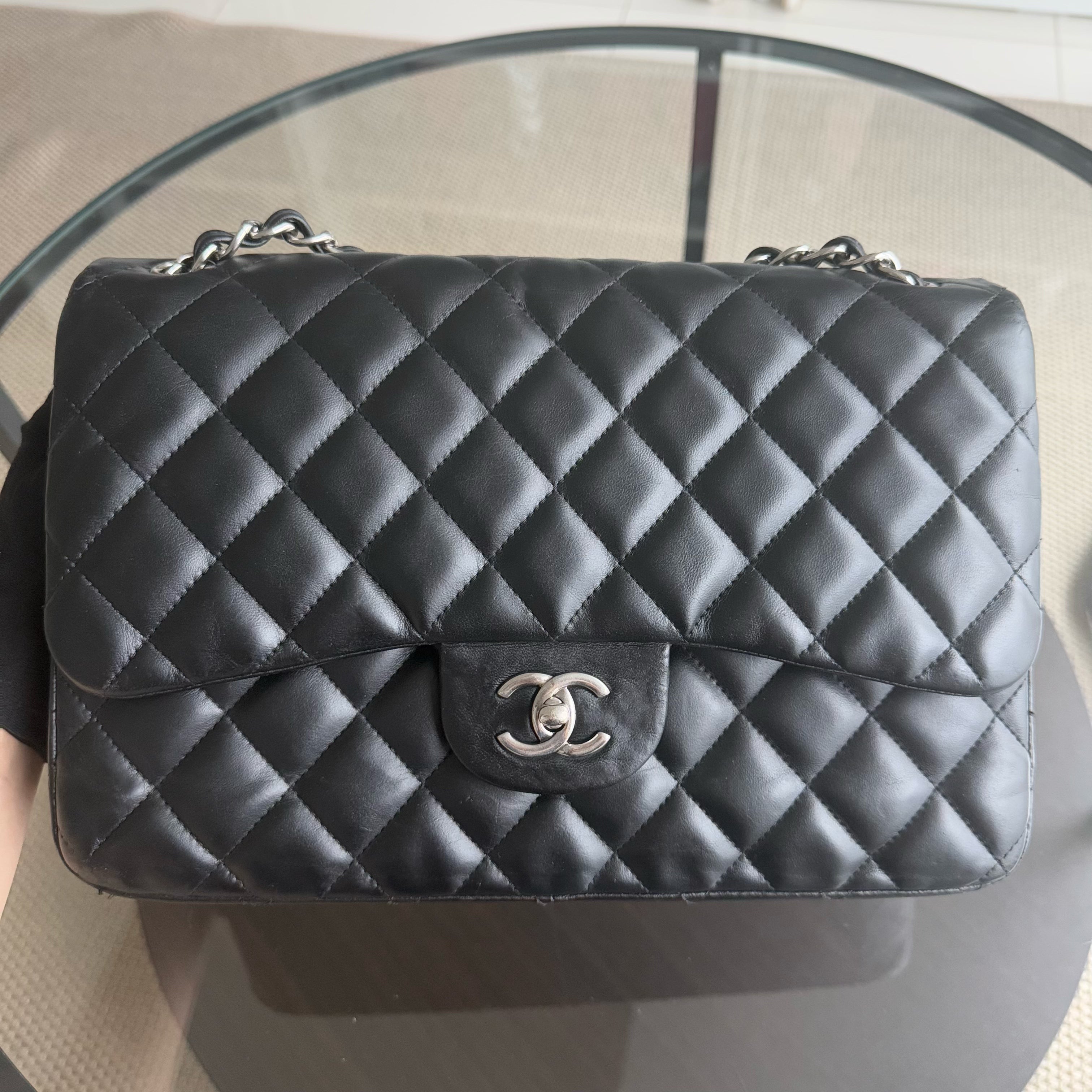 Chanel Classic Flap Jumbo - Double Flap 30CM Quilted Lambskin Series 14