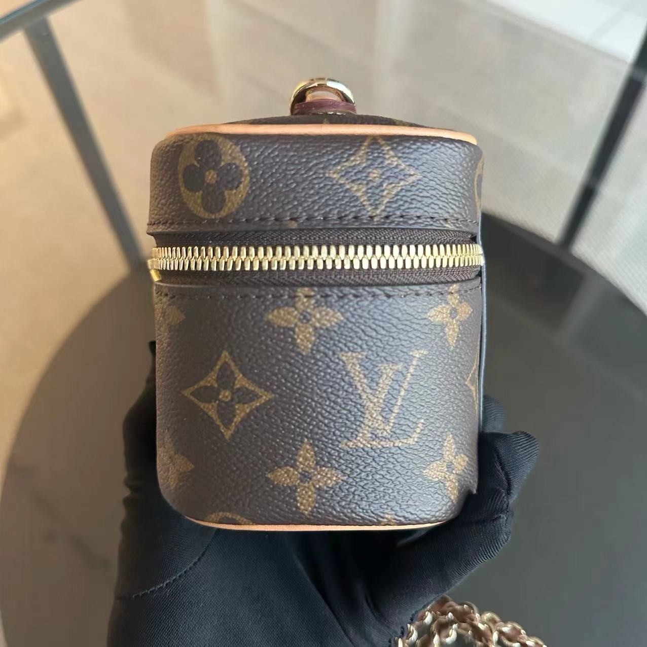 *Full Set, Receipt* LV Nano Nice Monogram Vanity Case Louis Vuitton