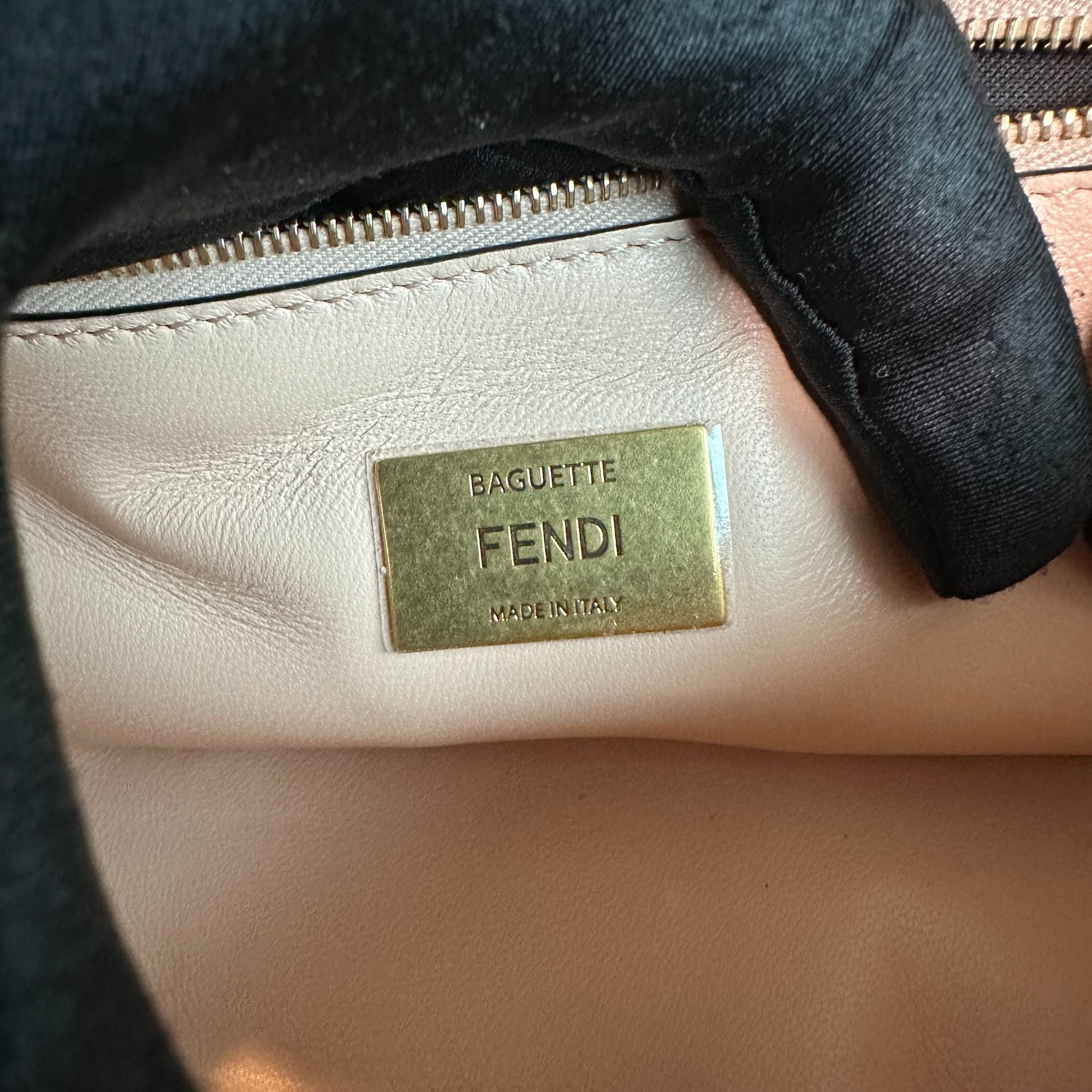 Fendi Baguette Classic Nappa Medium Pink GHW - Luxury Evermore