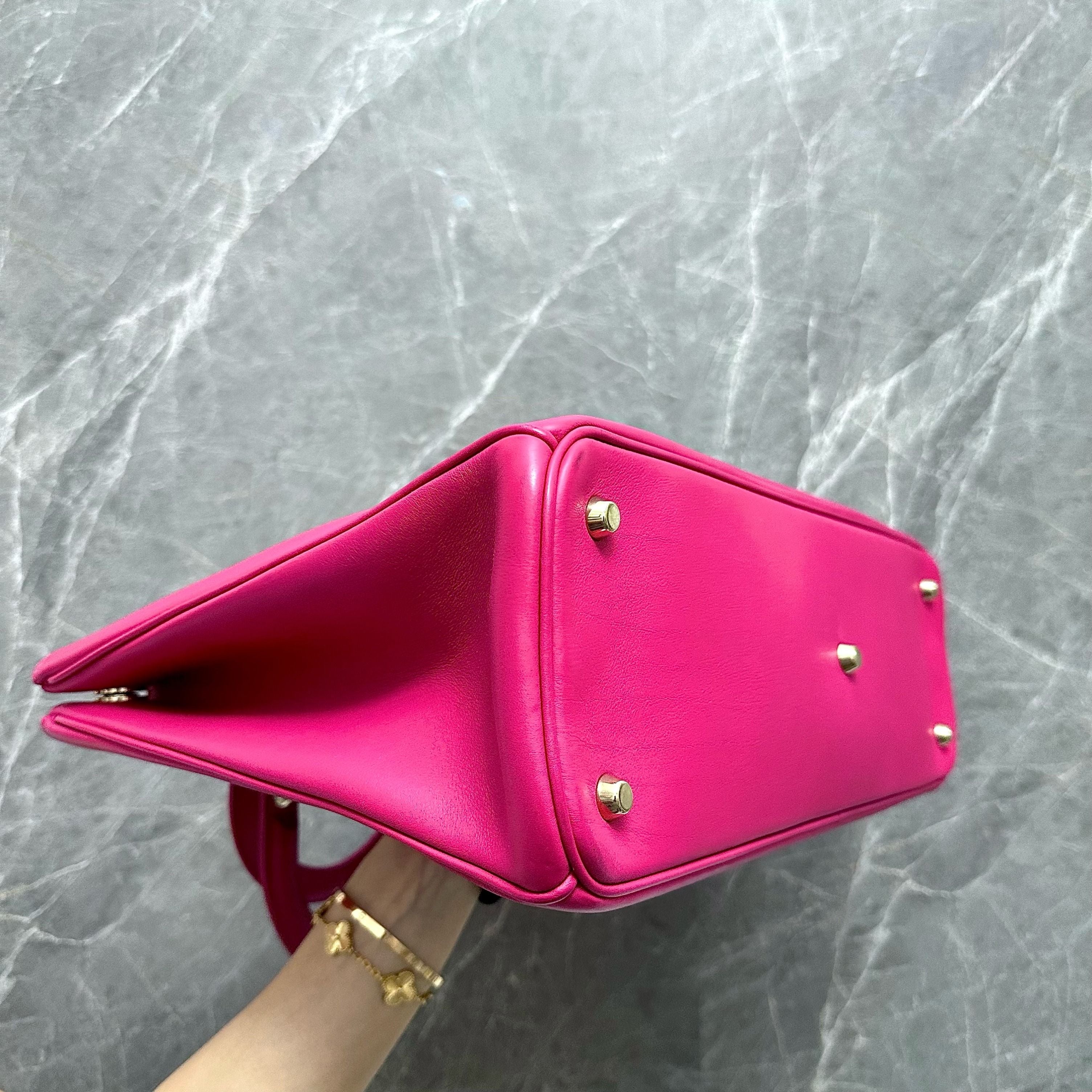 *Fit Laptop* Dior Diorissimo Large Smooth Calfskin Hot Pink GHW