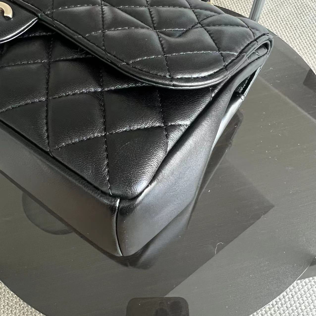 *Full Set Receipt* Chanel Mademoiselle Chic Seasonal Flap Medium 26CM Lambskin Black GHW No 21 - Luxury Evermore