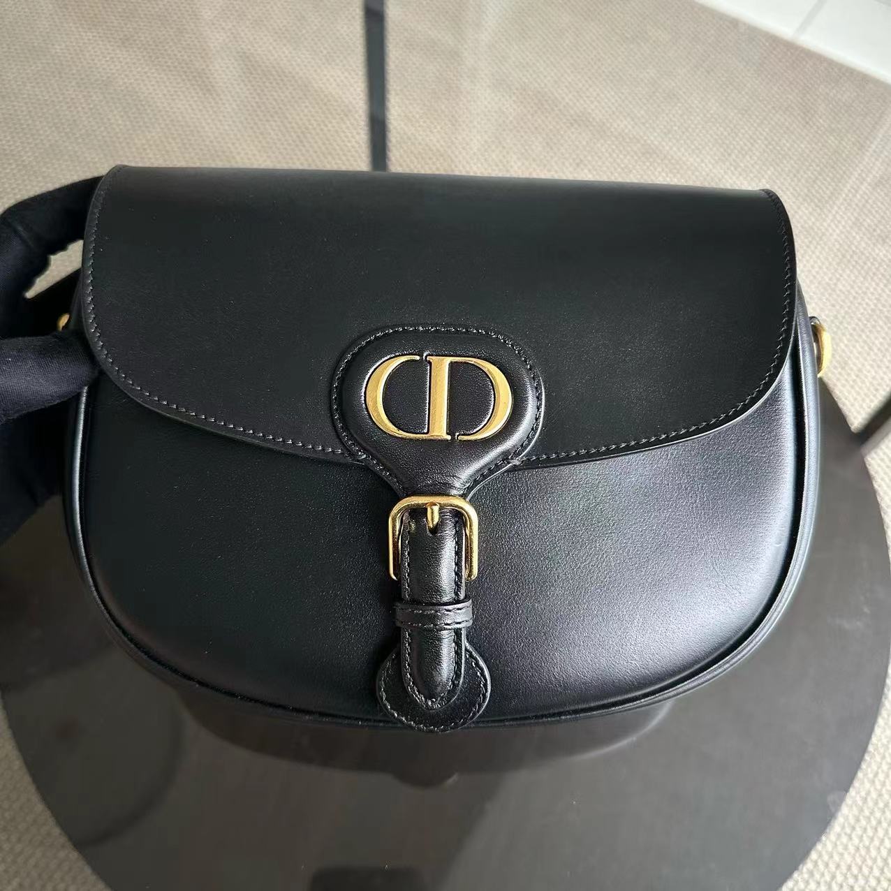 *Full Set, Receipt* Dior Bobby Medium Smooth Calfskin Black GHW - Luxury Evermore