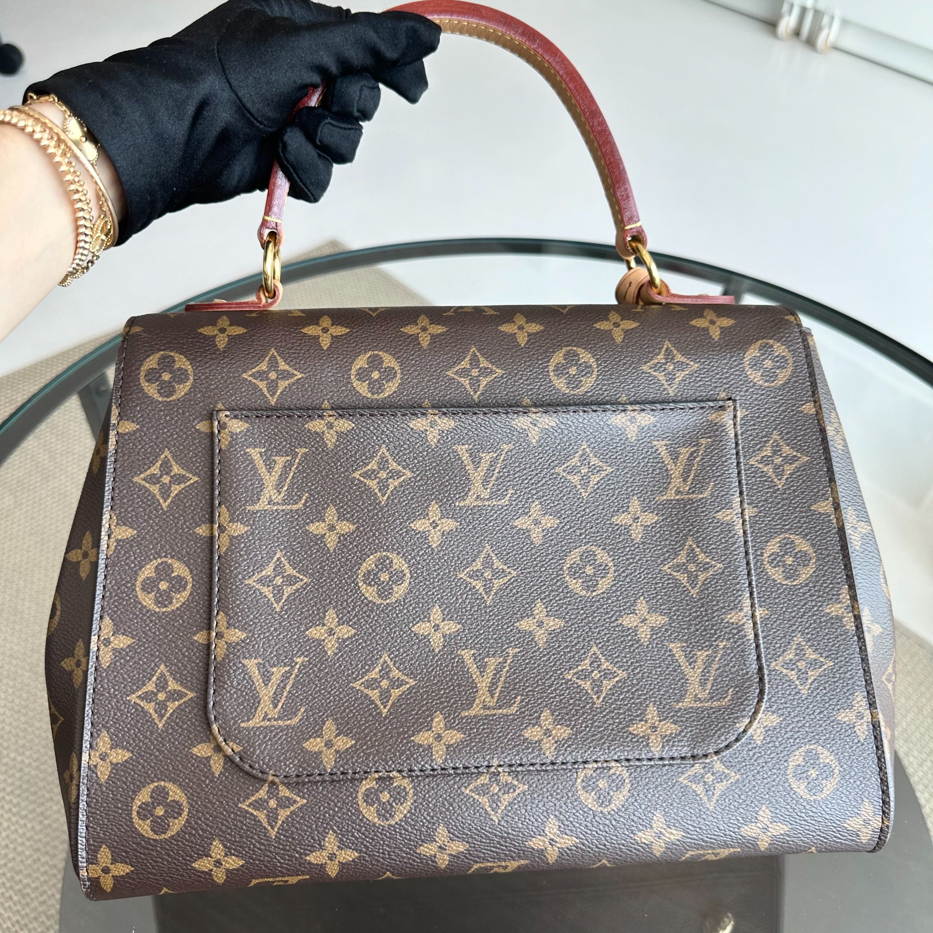 *Full Set, Receipt* Louis Vuitton Cluny MM Monogram Blue Glacial Bag - Luxury Evermore