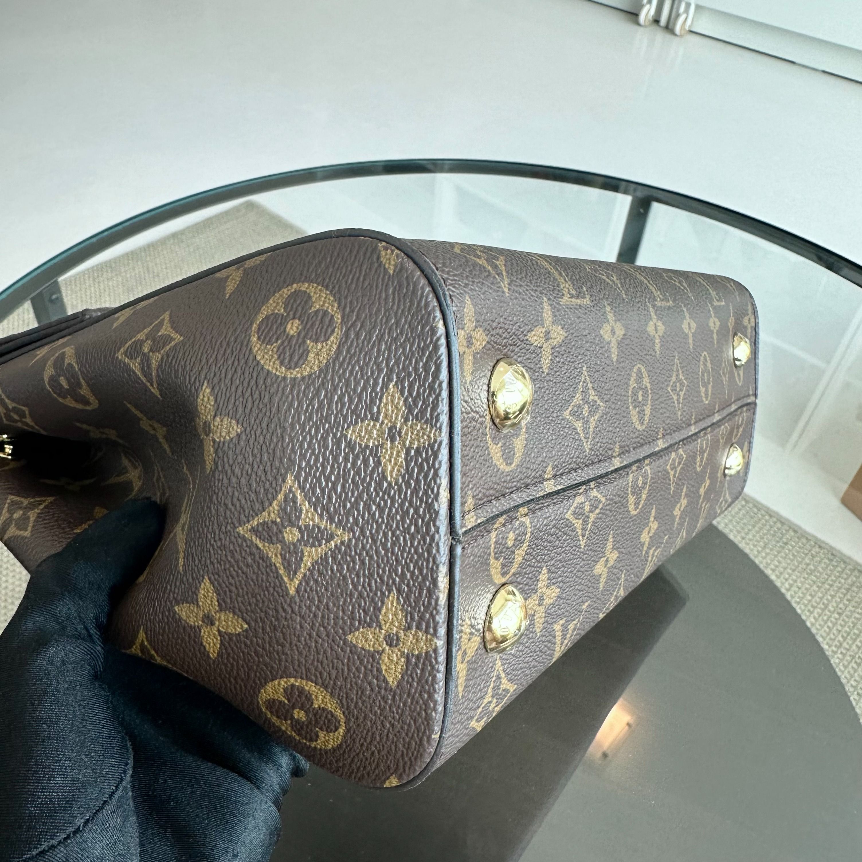 *Full Set, Receipt* Louis Vuitton Cluny MM Monogram Blue Glacial Bag - Luxury Evermore