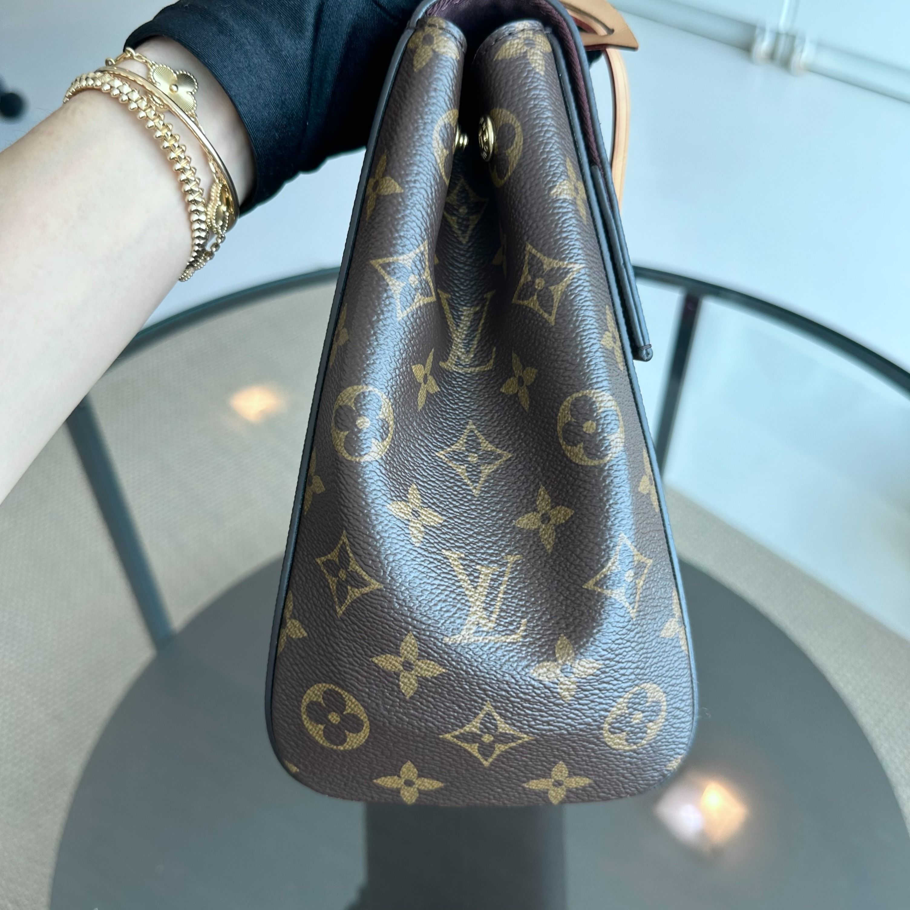 *Full Set, Receipt* Louis Vuitton Cluny MM Monogram Blue Glacial Bag - Luxury Evermore