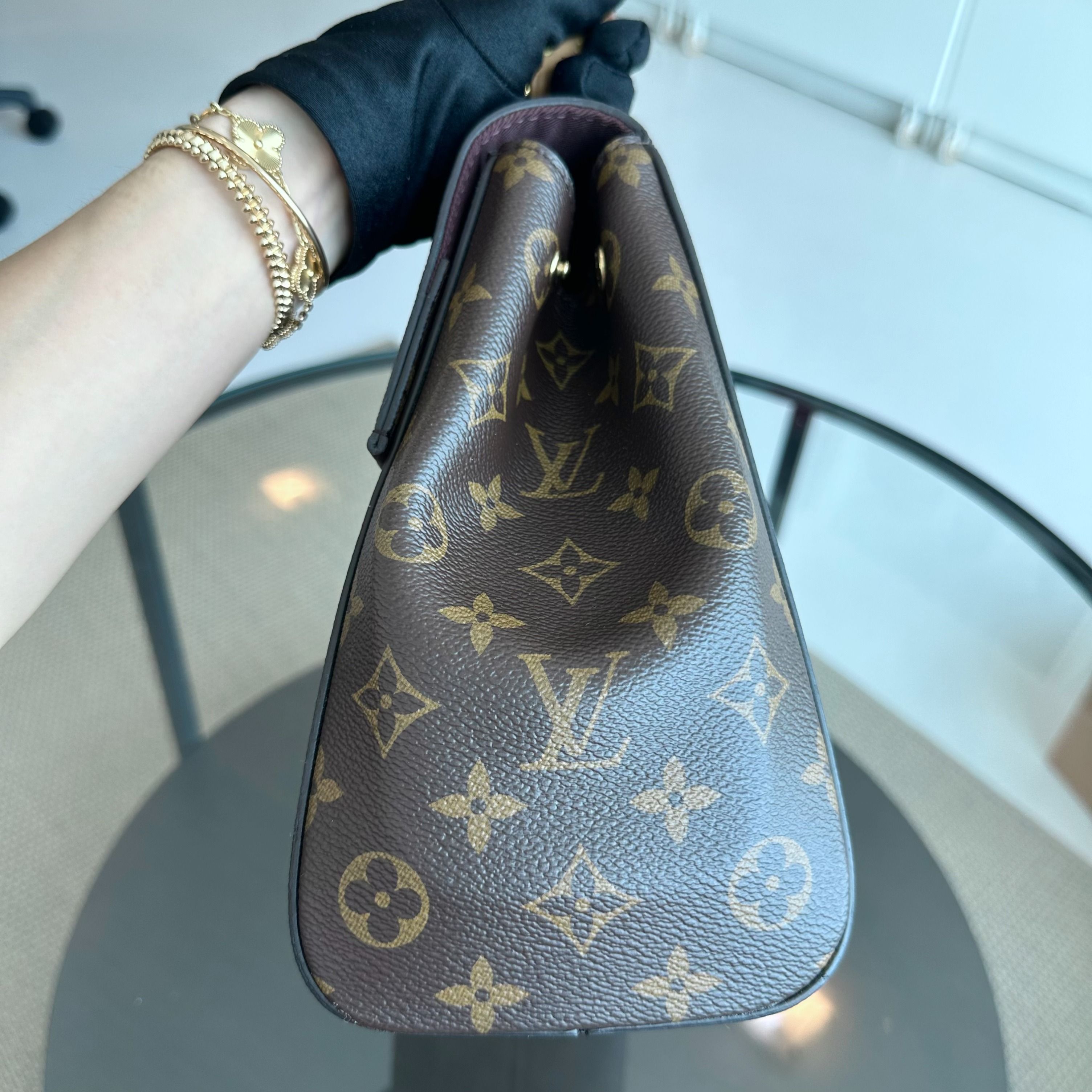 *Full Set, Receipt* Louis Vuitton Cluny MM Monogram Blue Glacial Bag - Luxury Evermore