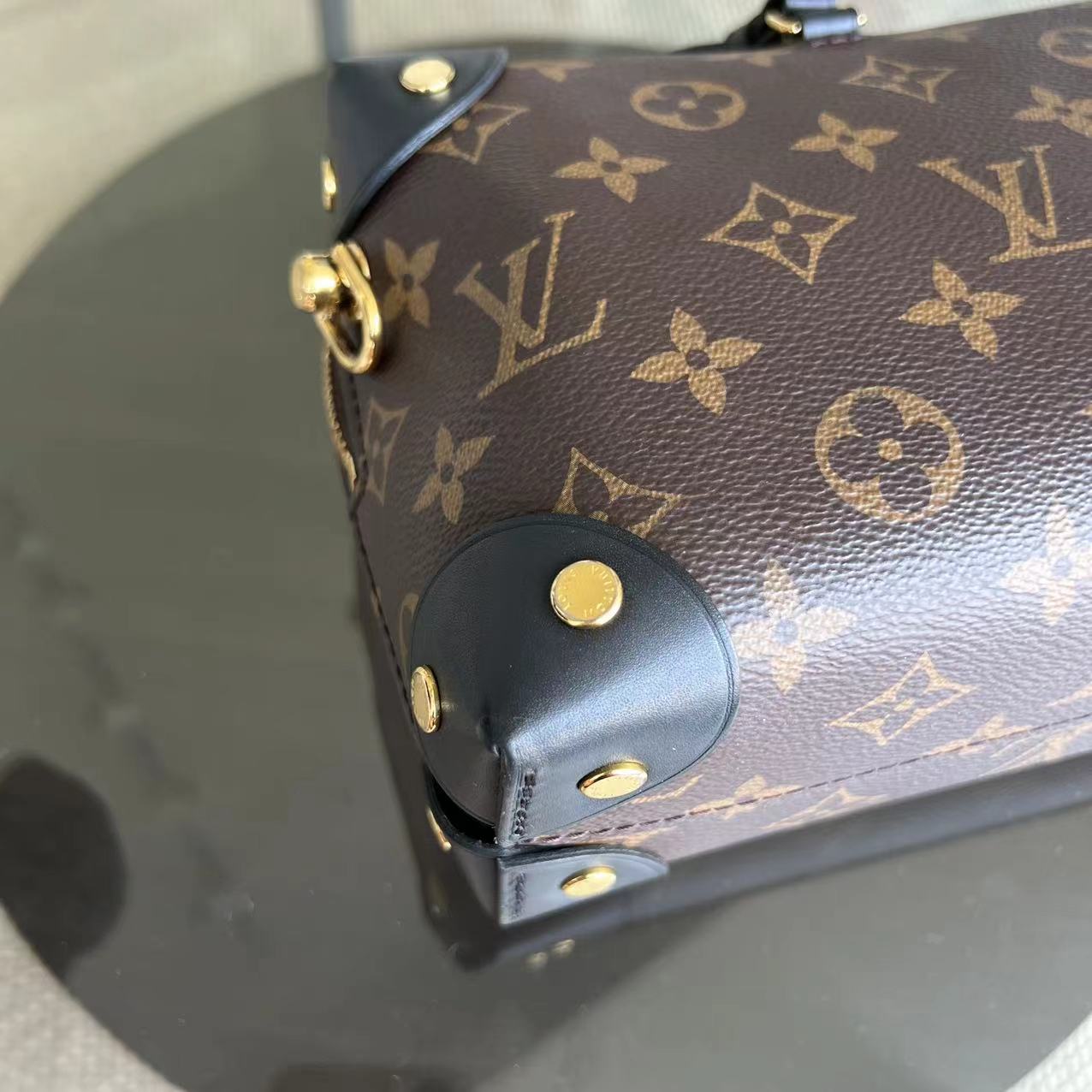 *Full Set Receipt* LV Petite Malle Souple Canvas Monogram Louis Vuitton - Luxury Evermore