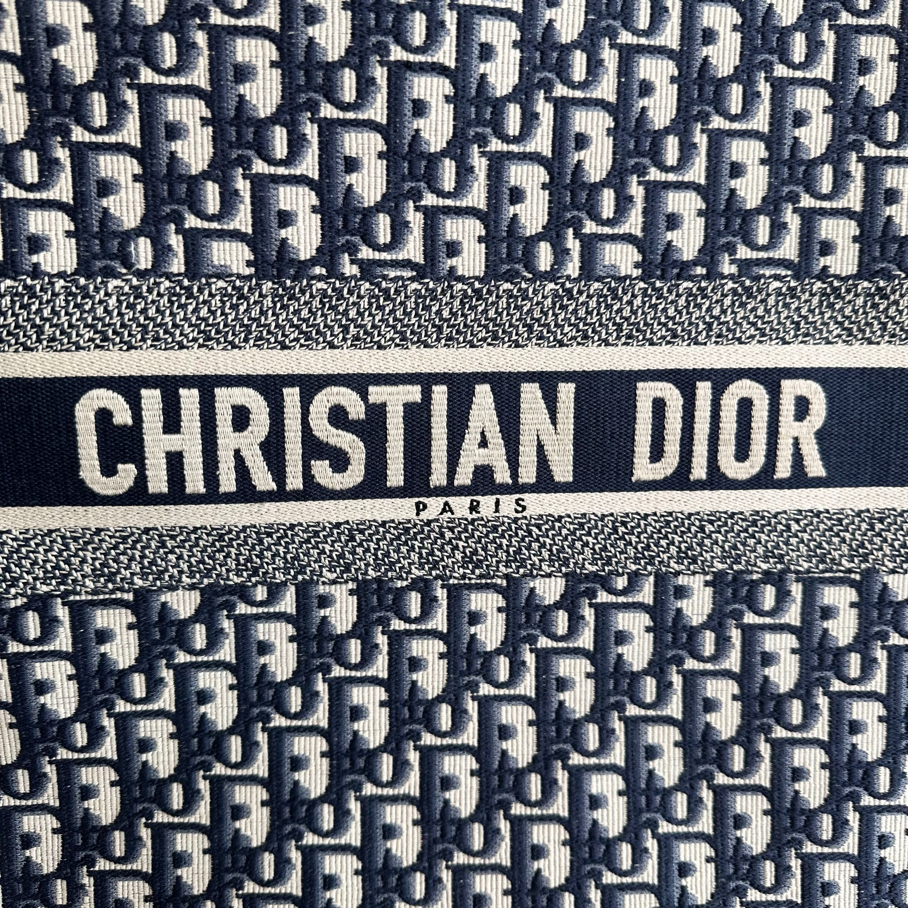 *Full Set, Receipt* Dior Book Tote Large Oblique Canvas Bag