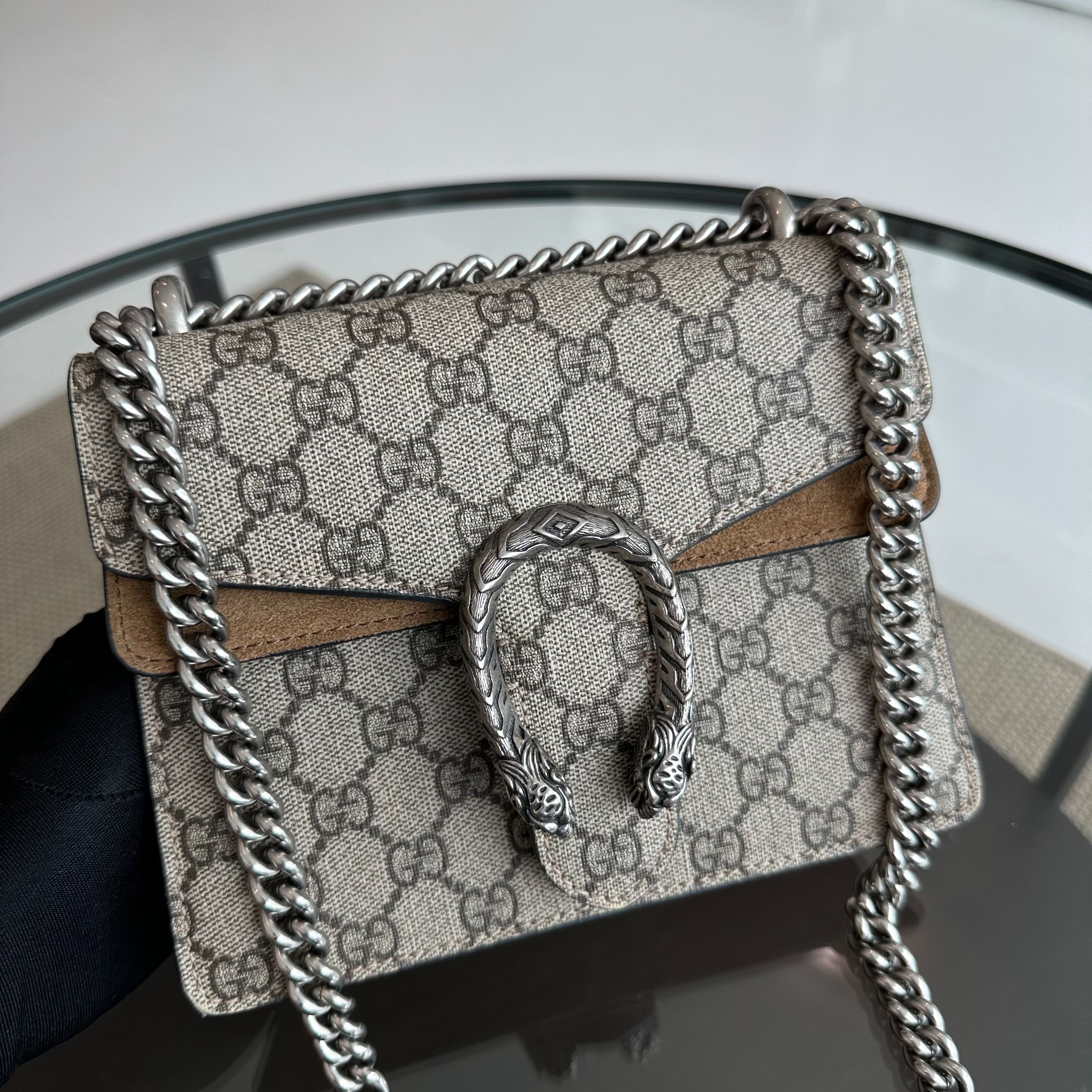 Gucci Dionysus GG Canvas Super Mini Cross Body Bag - Luxury Evermore