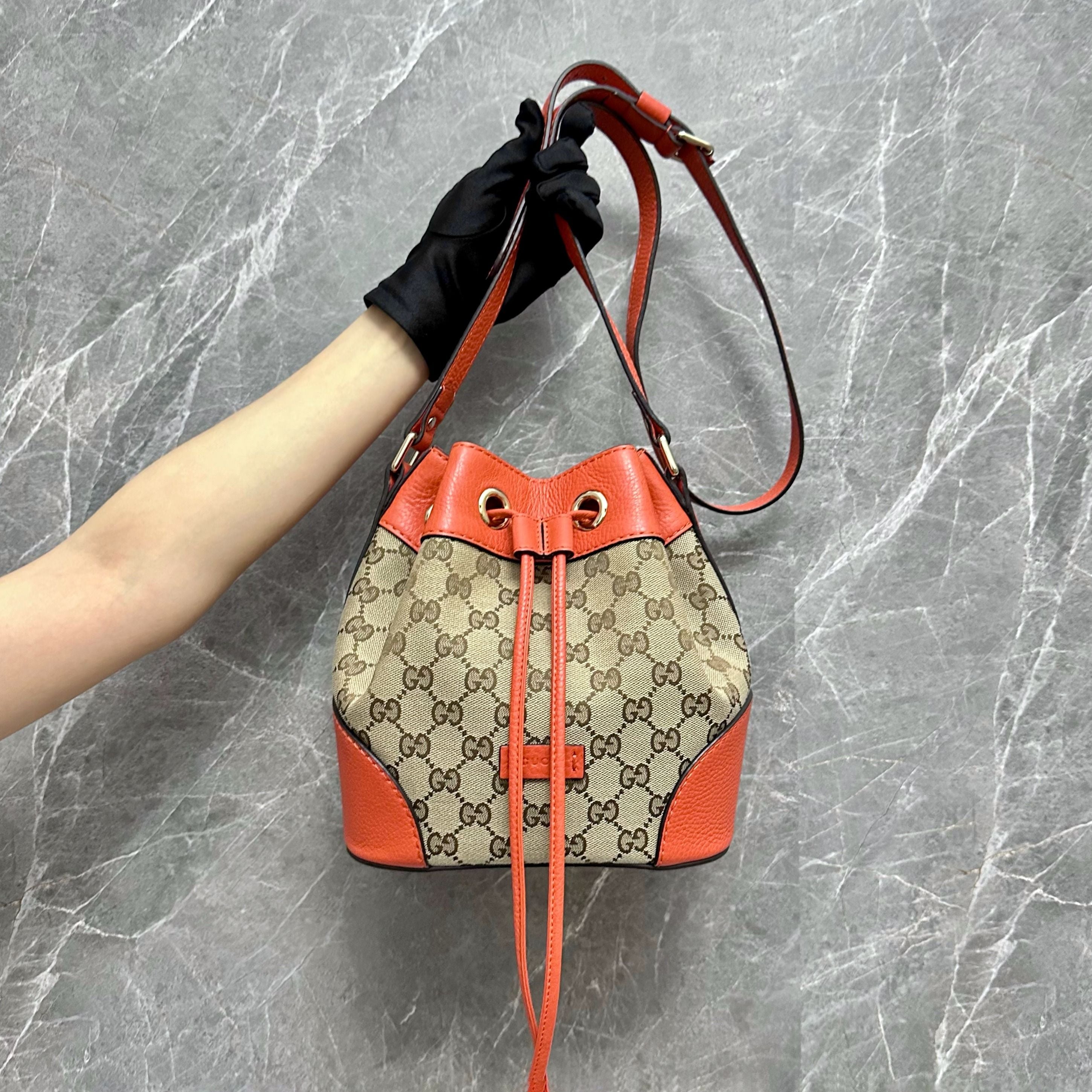 *Like New* Gucci Bucket Bag Calfskin Monogram - Luxury Evermore