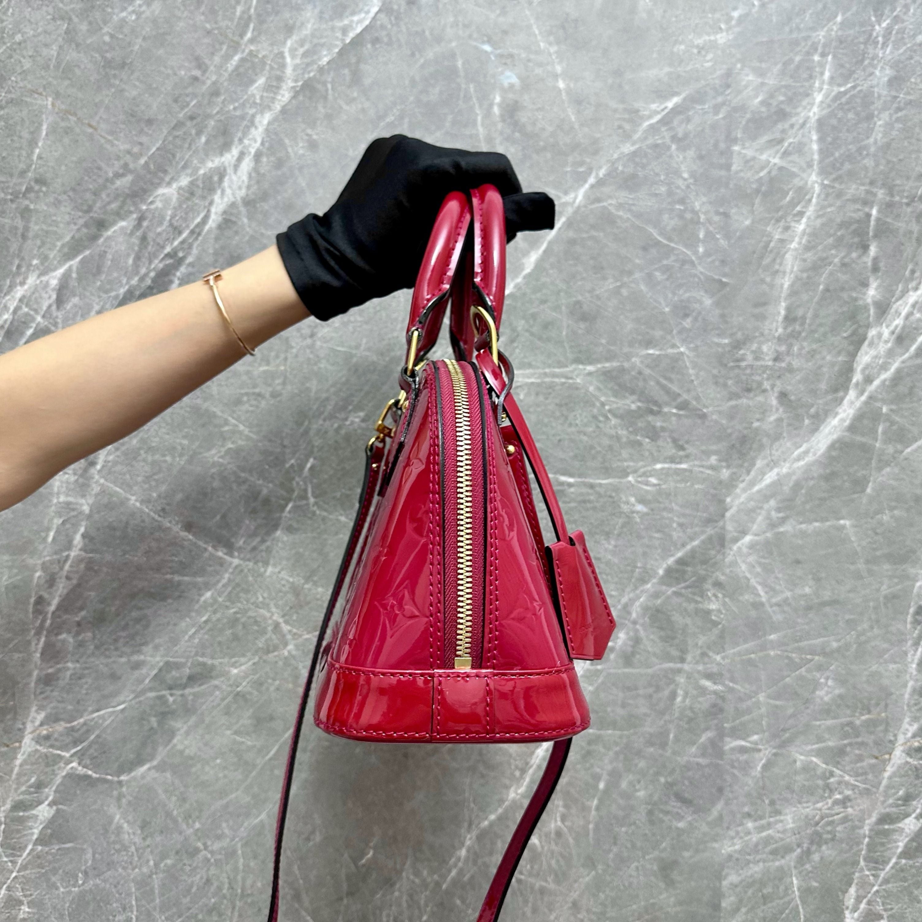 *Like New* LV Alma BB Vernis Red GHW - Luxury Evermore