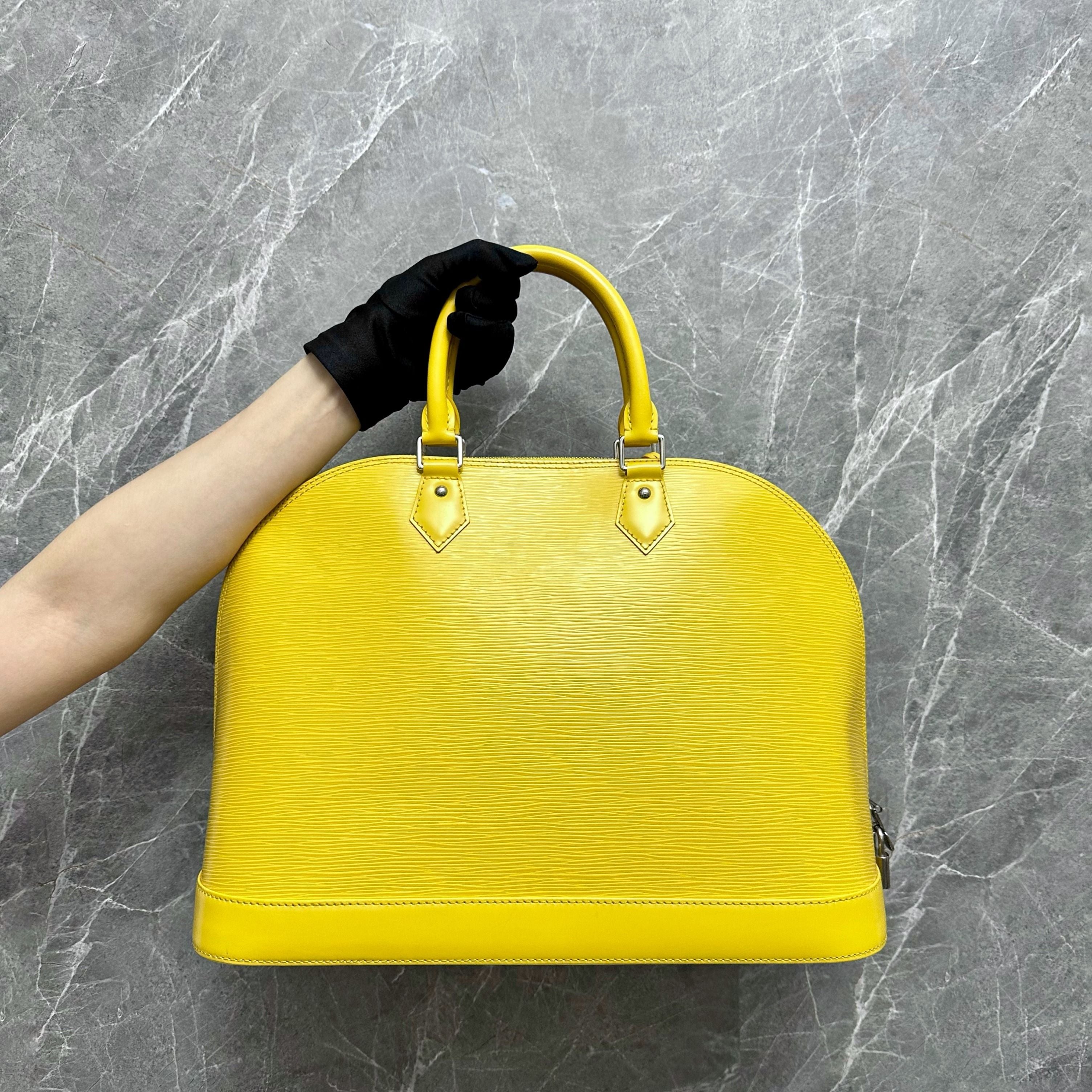 *Like New* LV Alma EPI GM Citron Yellow - Luxury Evermore