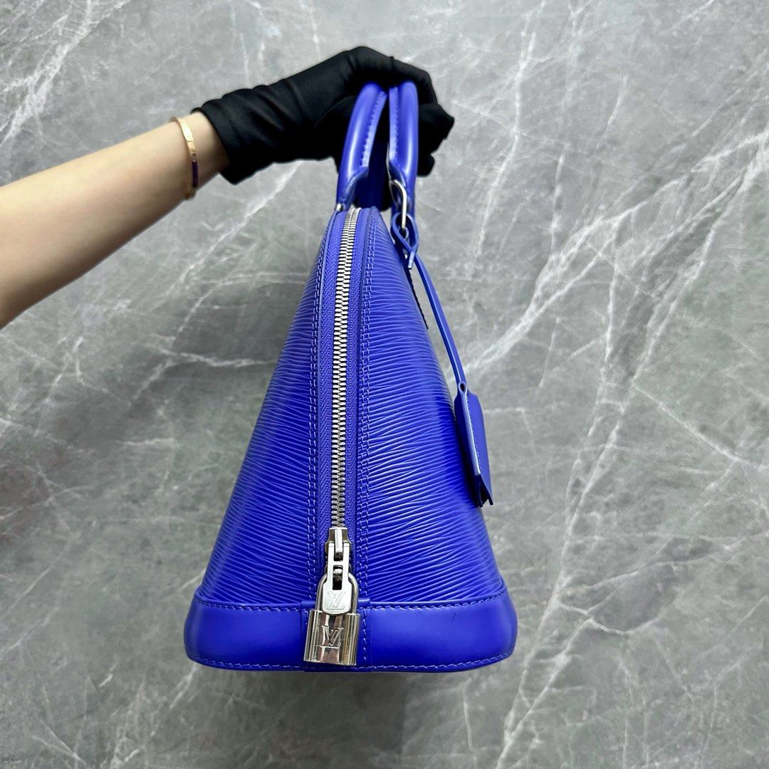 *Like New* LV Alma PM EPI Leather Blue SHW - Luxury Evermore