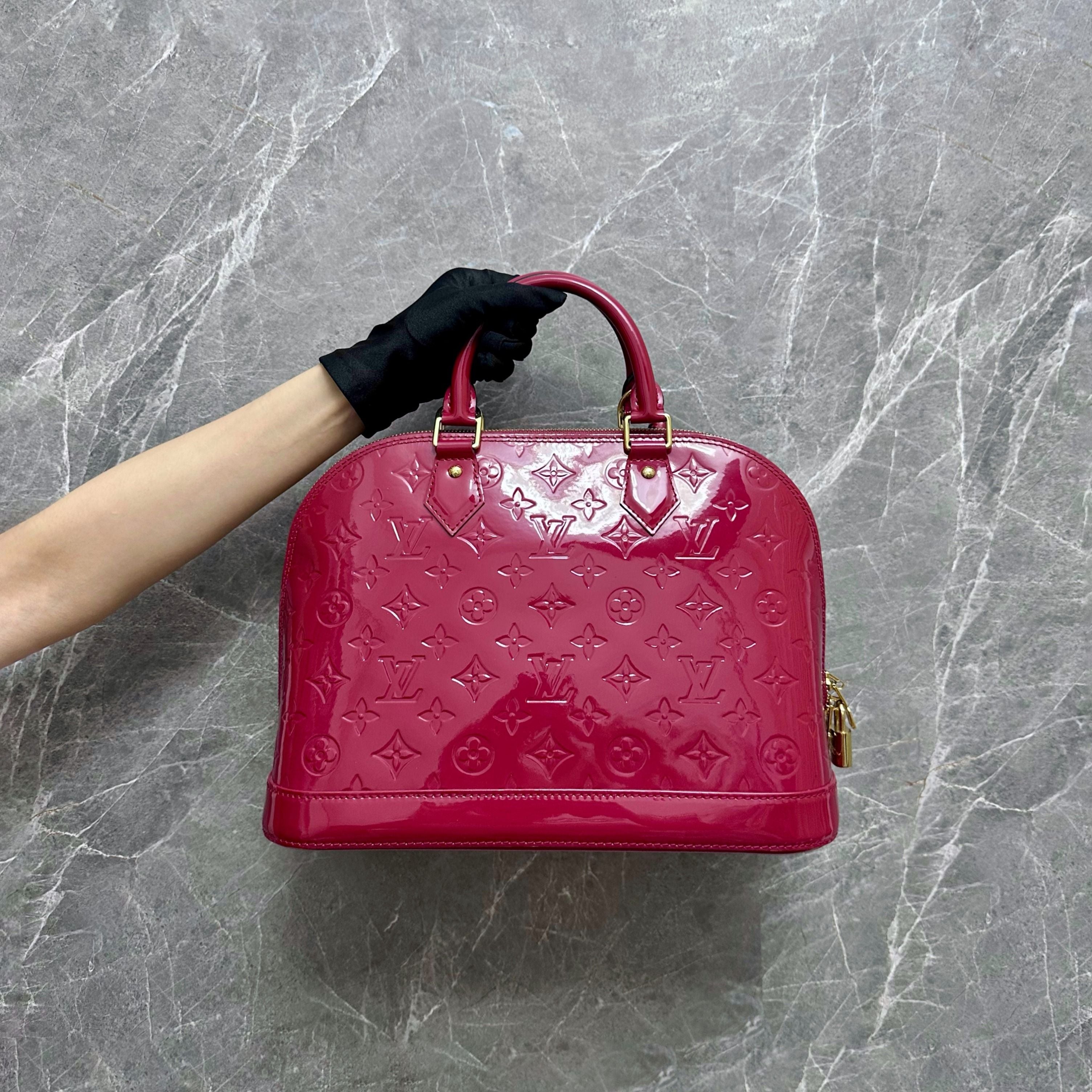 *Like New* LV Alma PM Vernis Cherry GHW - Luxury Evermore