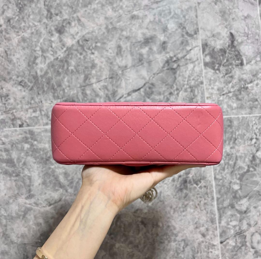 LNIB Chanel Mini Rectangular Classic Flap Sakura Pink Valentine No 19 - Luxury Evermore