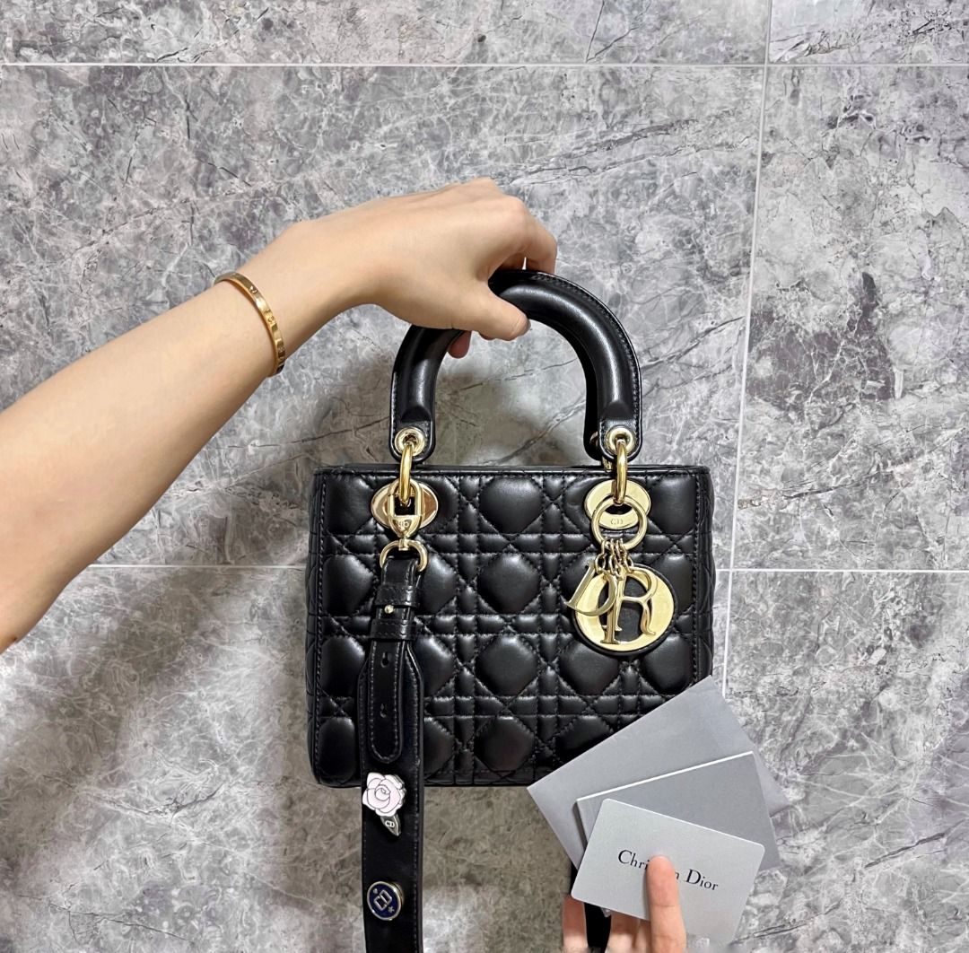 LNIB Lady Dior Small MyABC Black GHW - Luxury Evermore