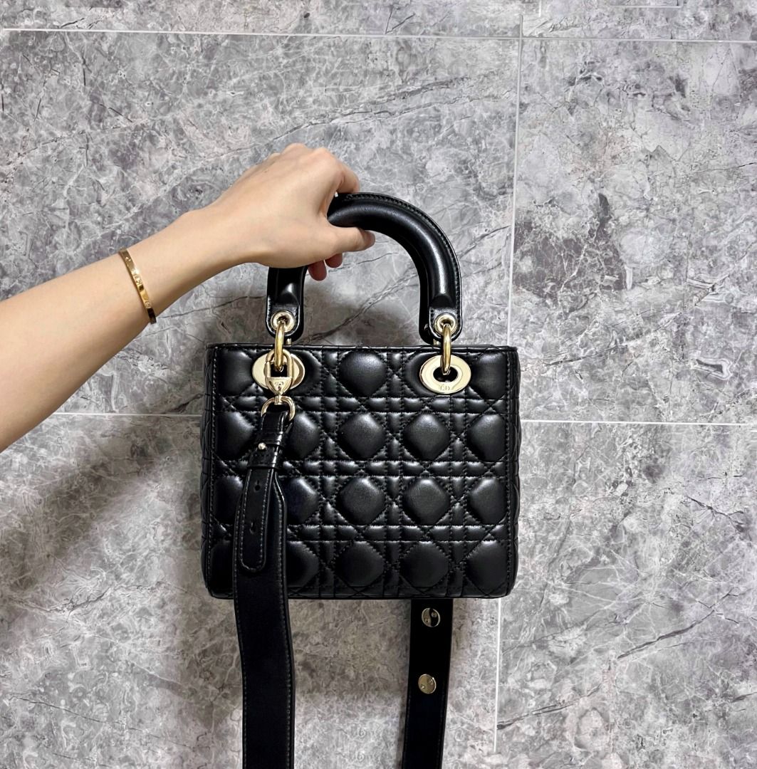 LNIB Lady Dior Small MyABC Black GHW - Luxury Evermore