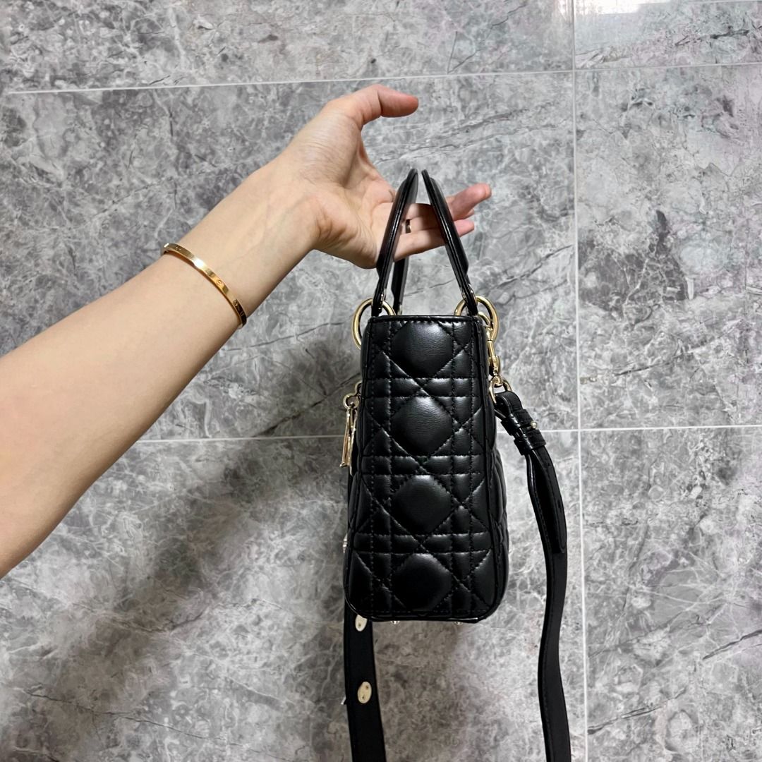 LNIB Lady Dior Small MyABC Black GHW - Luxury Evermore