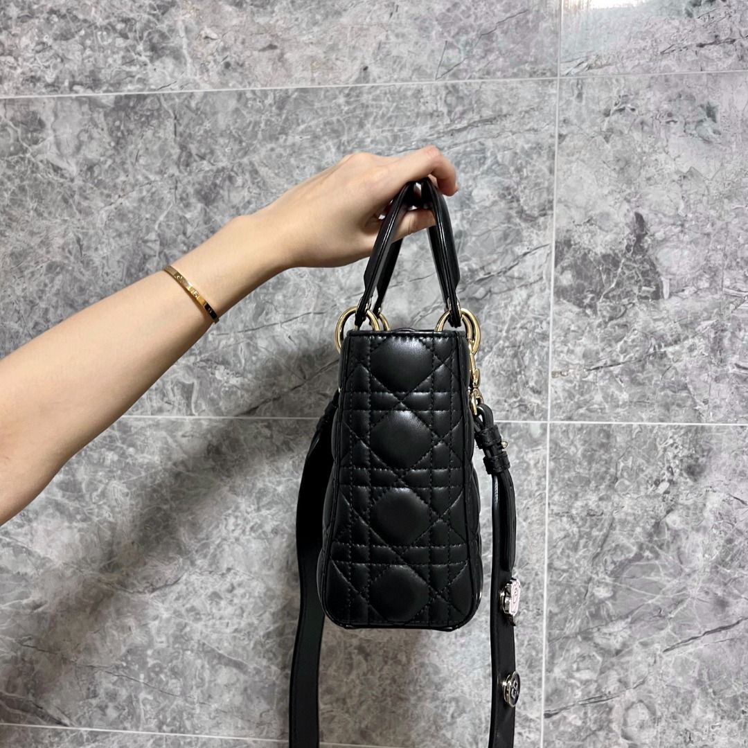 LNIB Lady Dior Small MyABC Black GHW - Luxury Evermore