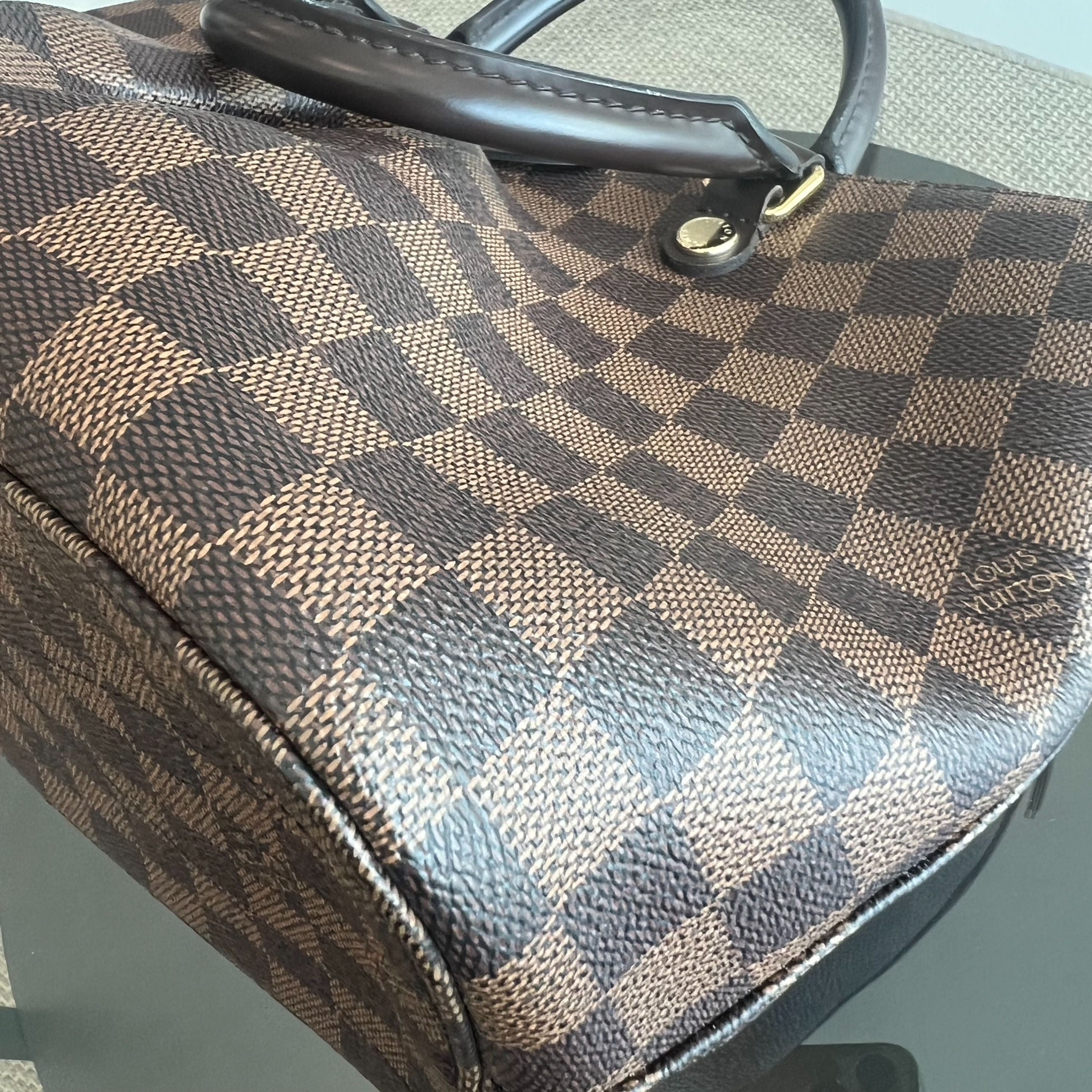 LOUIS VUITTON LV Damier Sienna MM 2WAY Hand Bag Damier Canvas Brown - Luxury Evermore