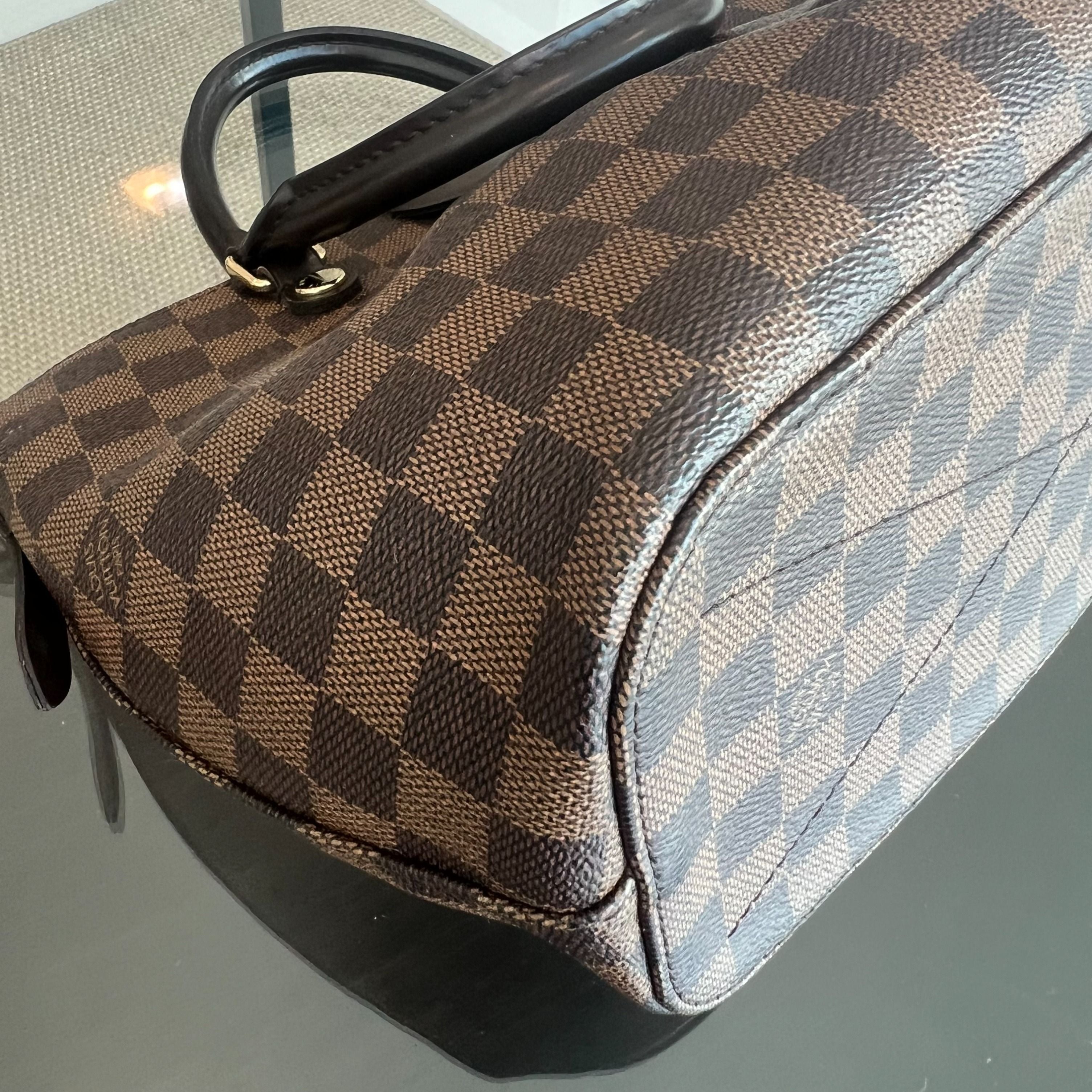 LOUIS VUITTON LV Damier Sienna MM 2WAY Hand Bag Damier Canvas Brown - Luxury Evermore