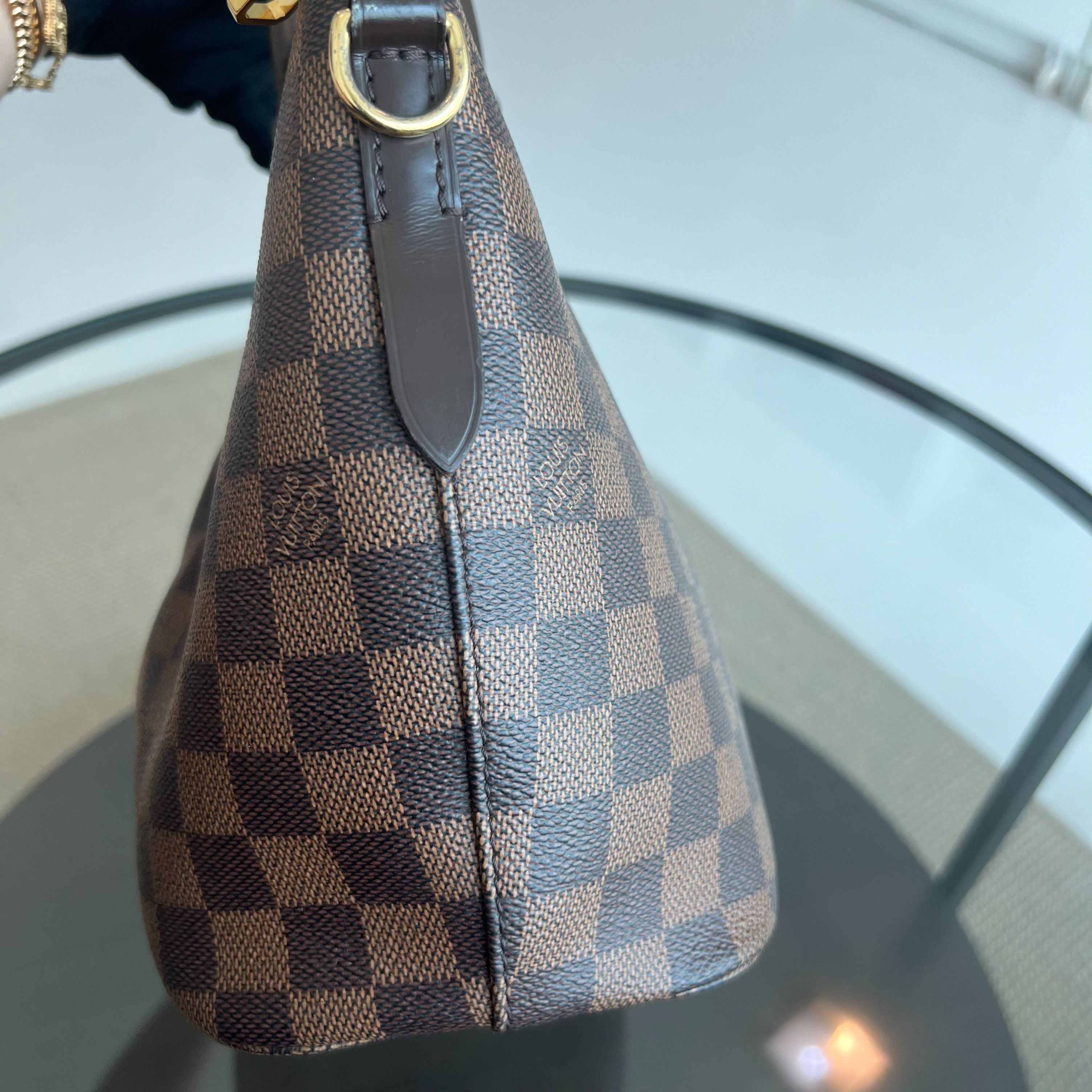 LOUIS VUITTON LV Damier Sienna MM 2WAY Hand Bag Damier Canvas Brown - Luxury Evermore