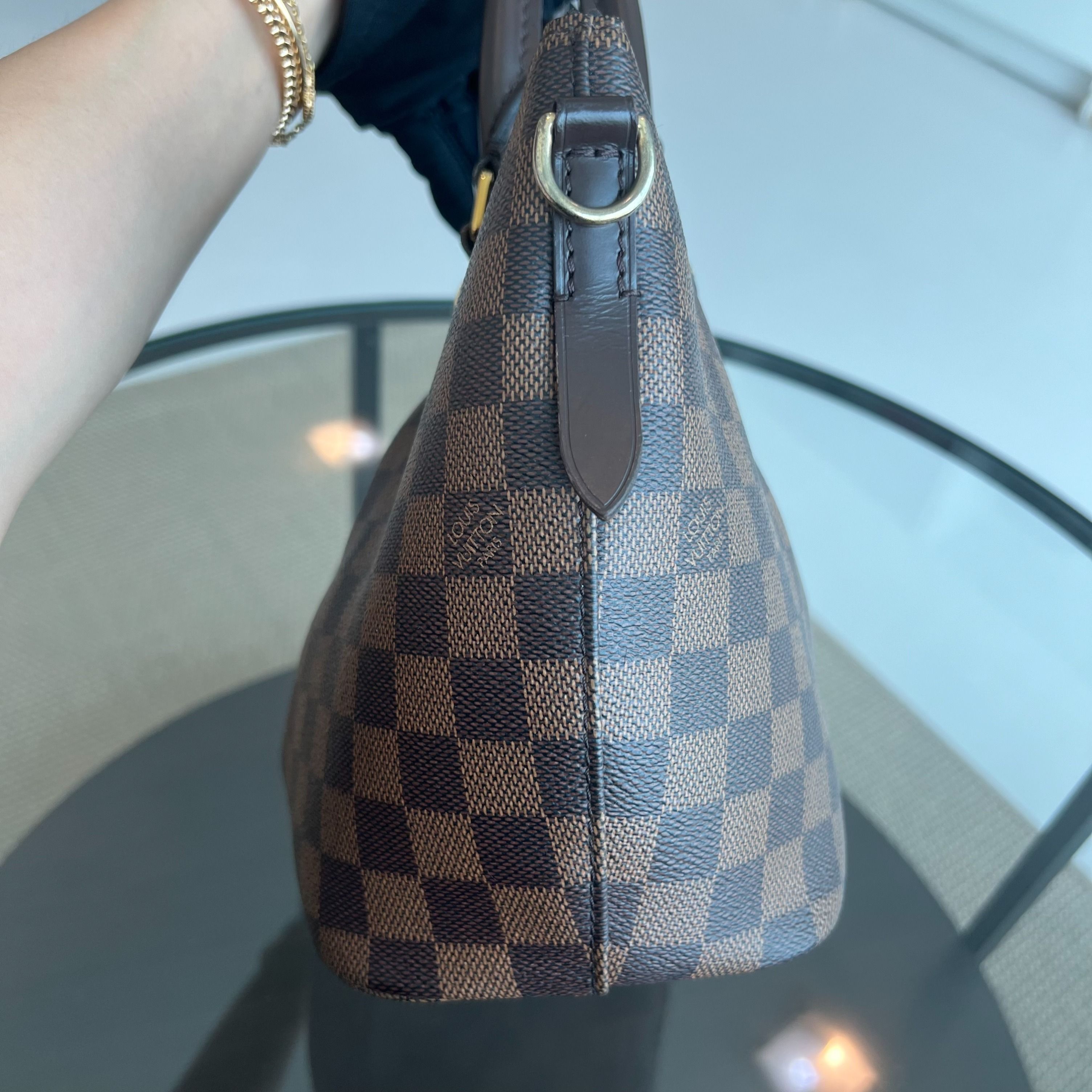 LOUIS VUITTON LV Damier Sienna MM 2WAY Hand Bag Damier Canvas Brown - Luxury Evermore