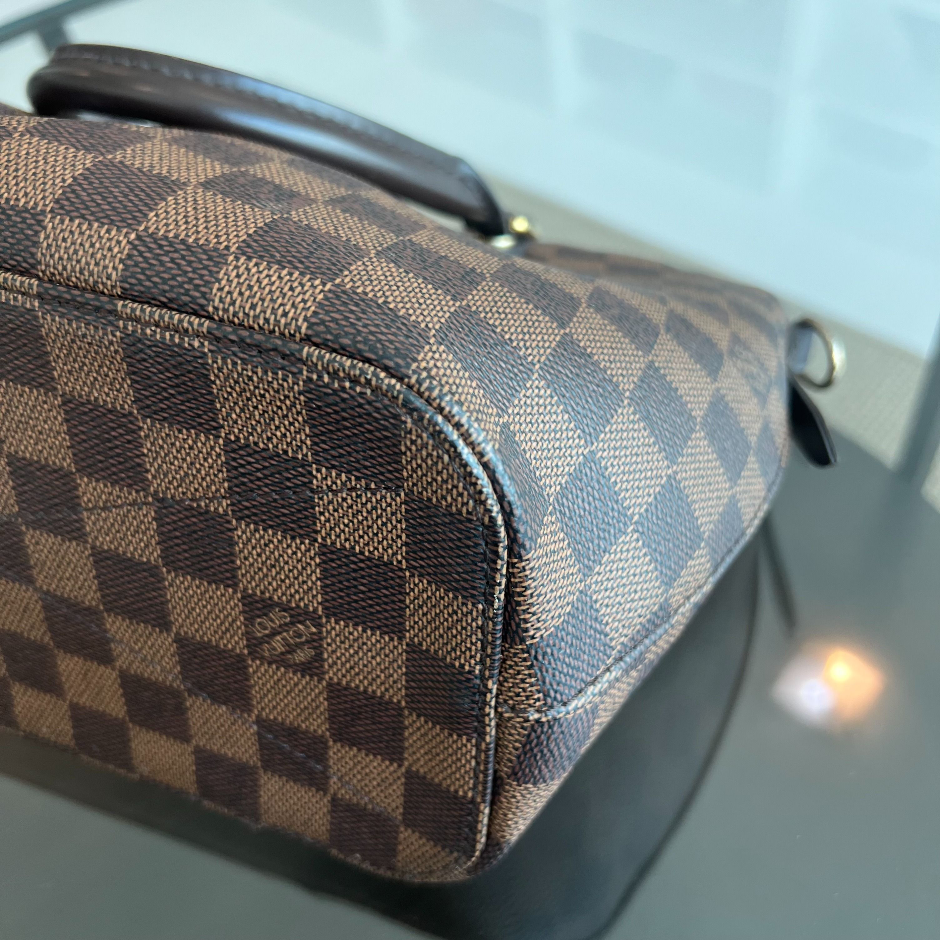 LOUIS VUITTON LV Damier Sienna MM 2WAY Hand Bag Damier Canvas Brown - Luxury Evermore