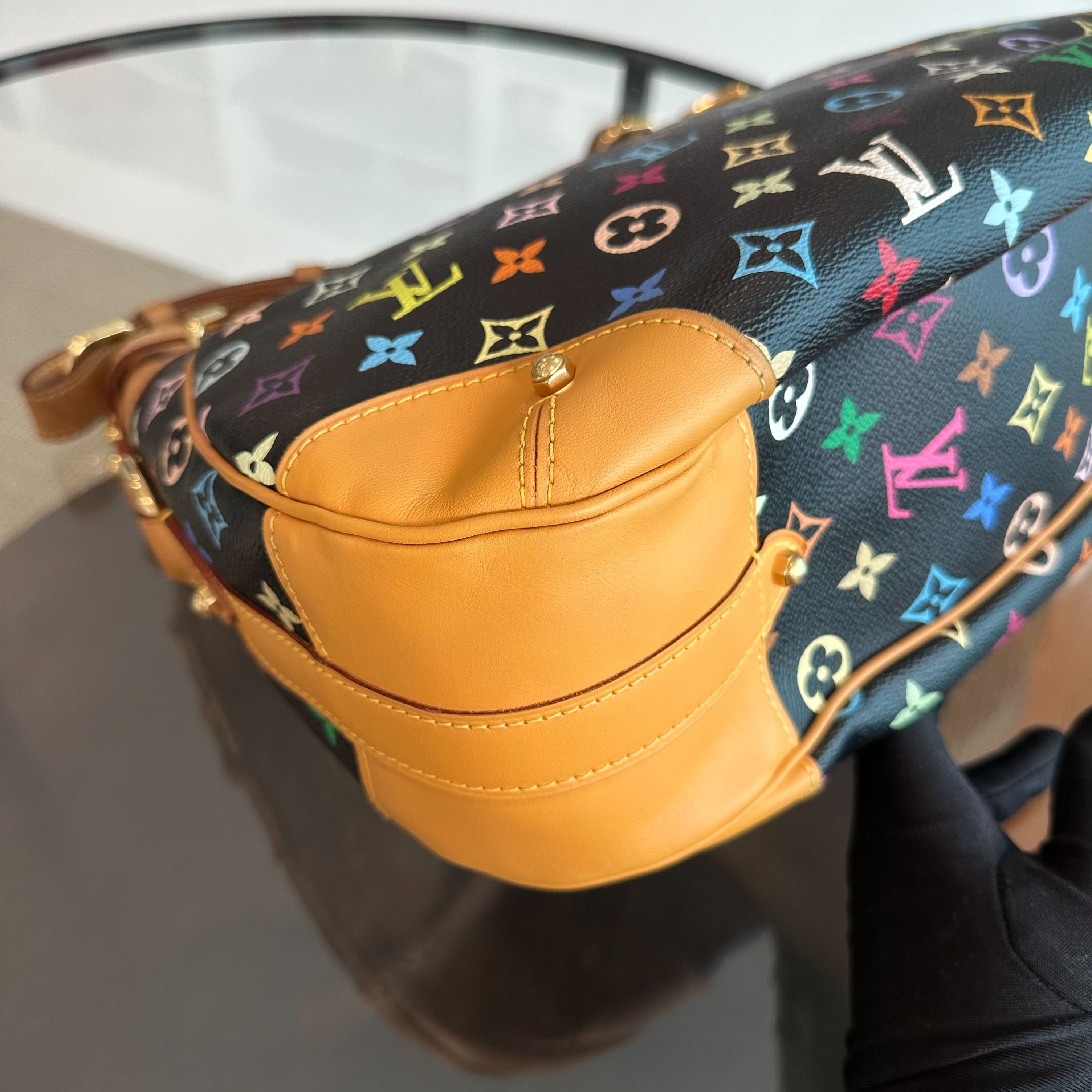 Louis Vuitton LV Greta Multicolor Vintage Black Shoulder Bag - Luxury Evermore