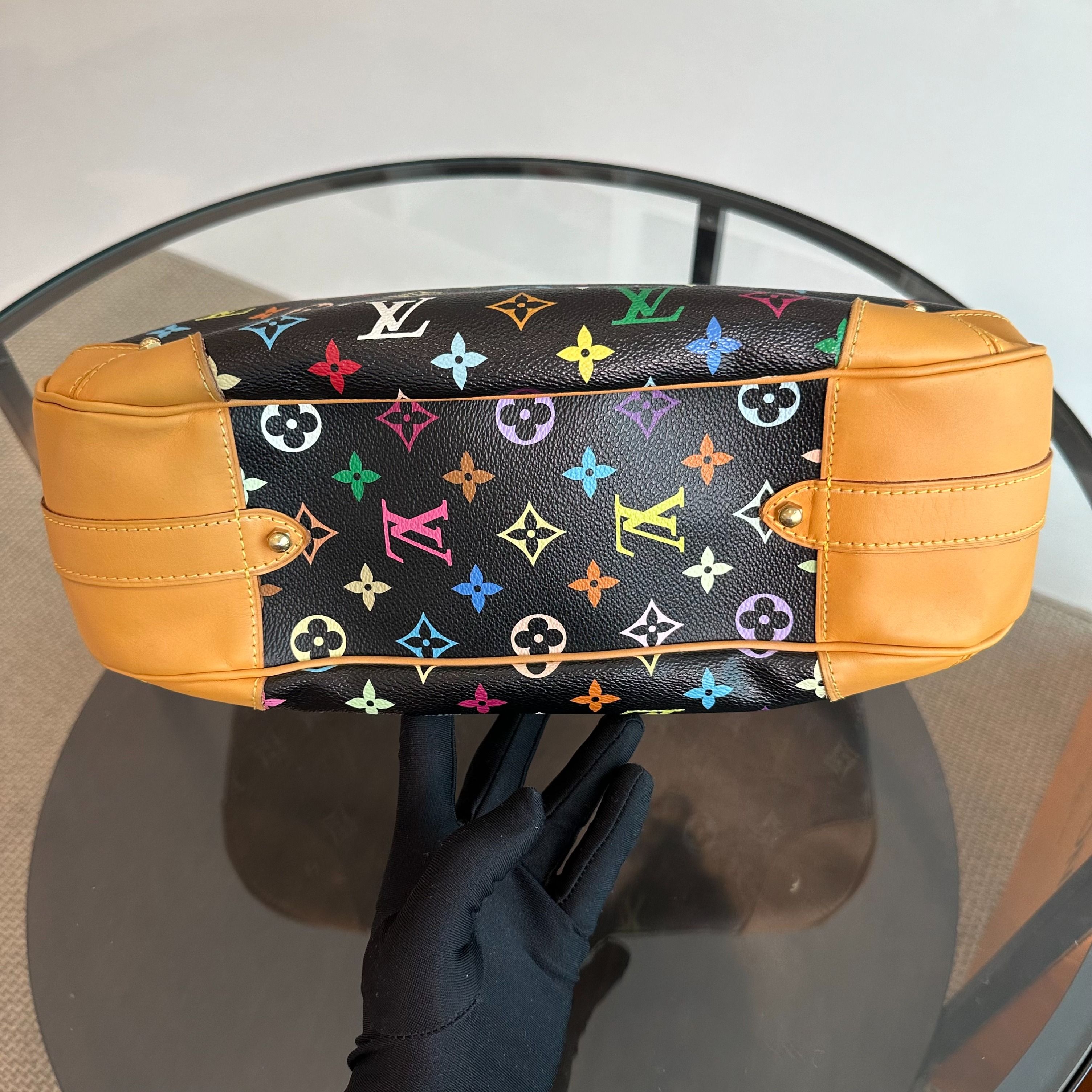 Louis Vuitton LV Greta Multicolor Vintage Black Shoulder Bag - Luxury Evermore