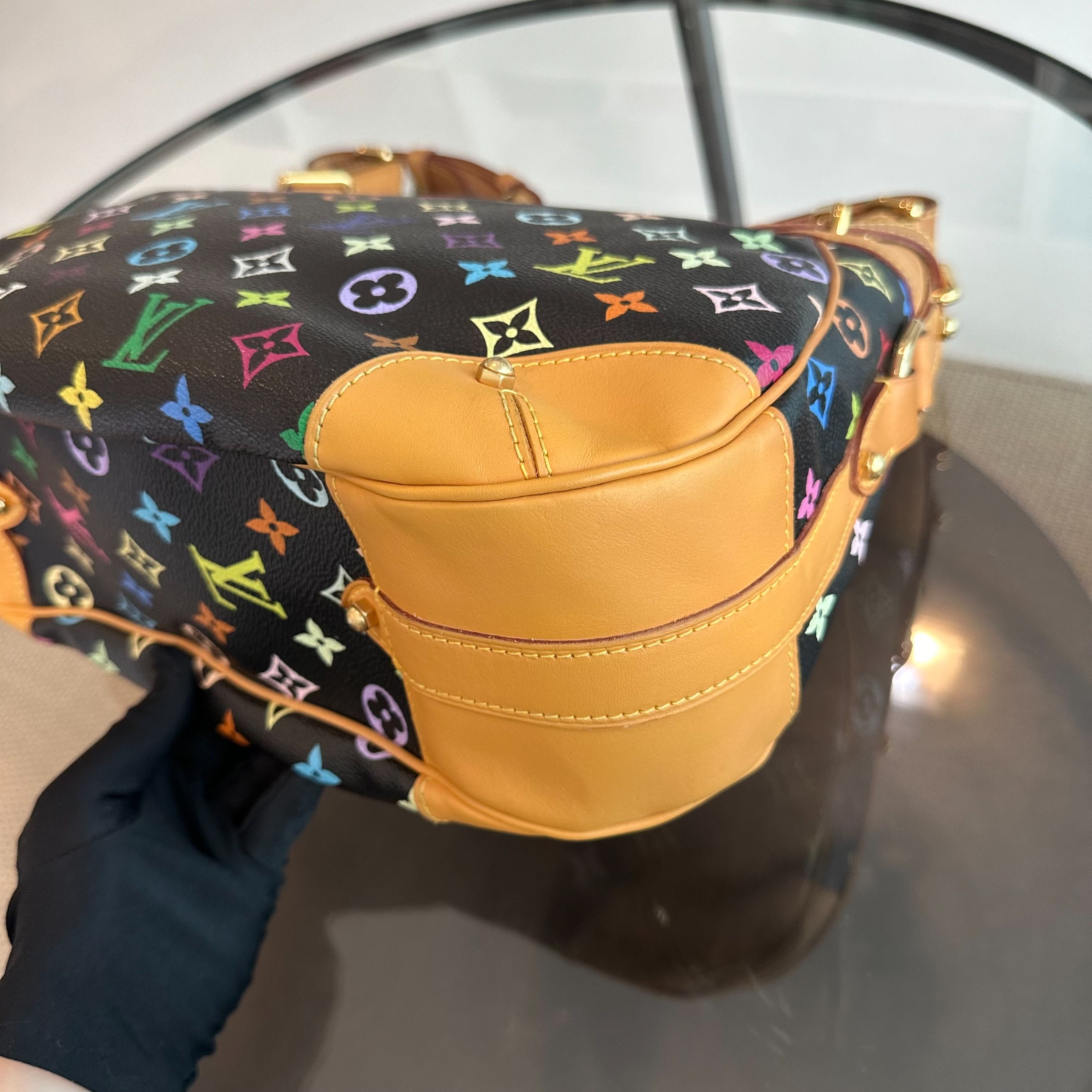 Louis Vuitton LV Greta Multicolor Vintage Black Shoulder Bag - Luxury Evermore