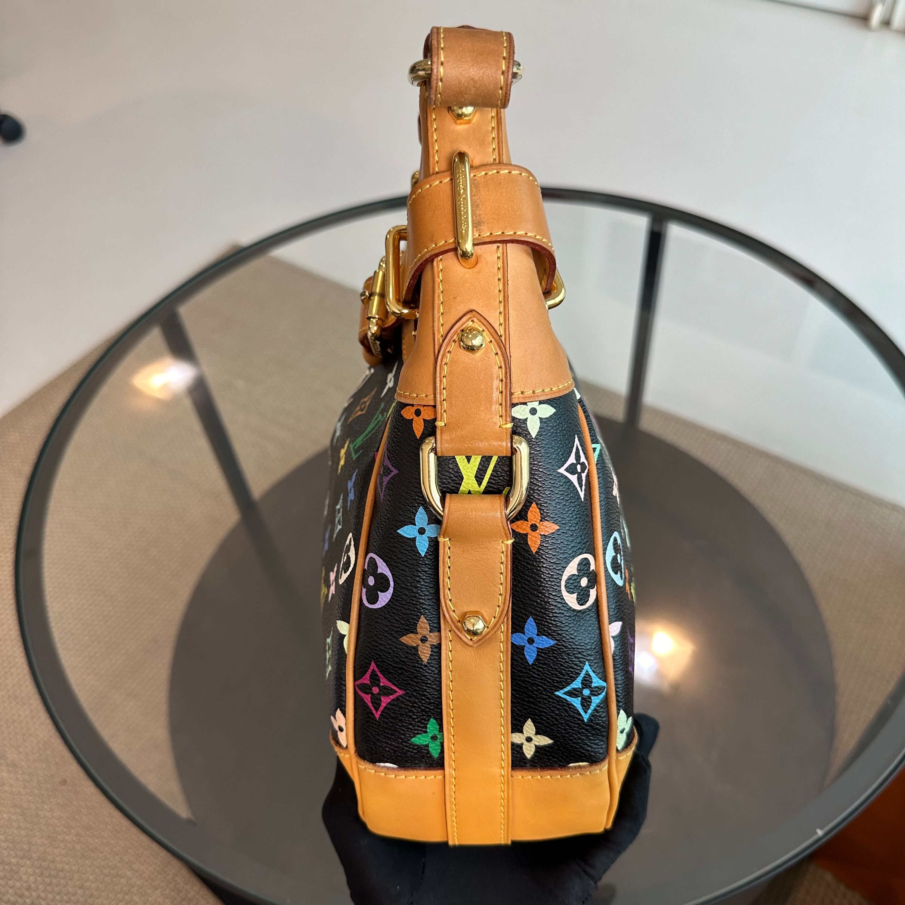 Louis Vuitton LV Greta Multicolor Vintage Black Shoulder Bag - Luxury Evermore
