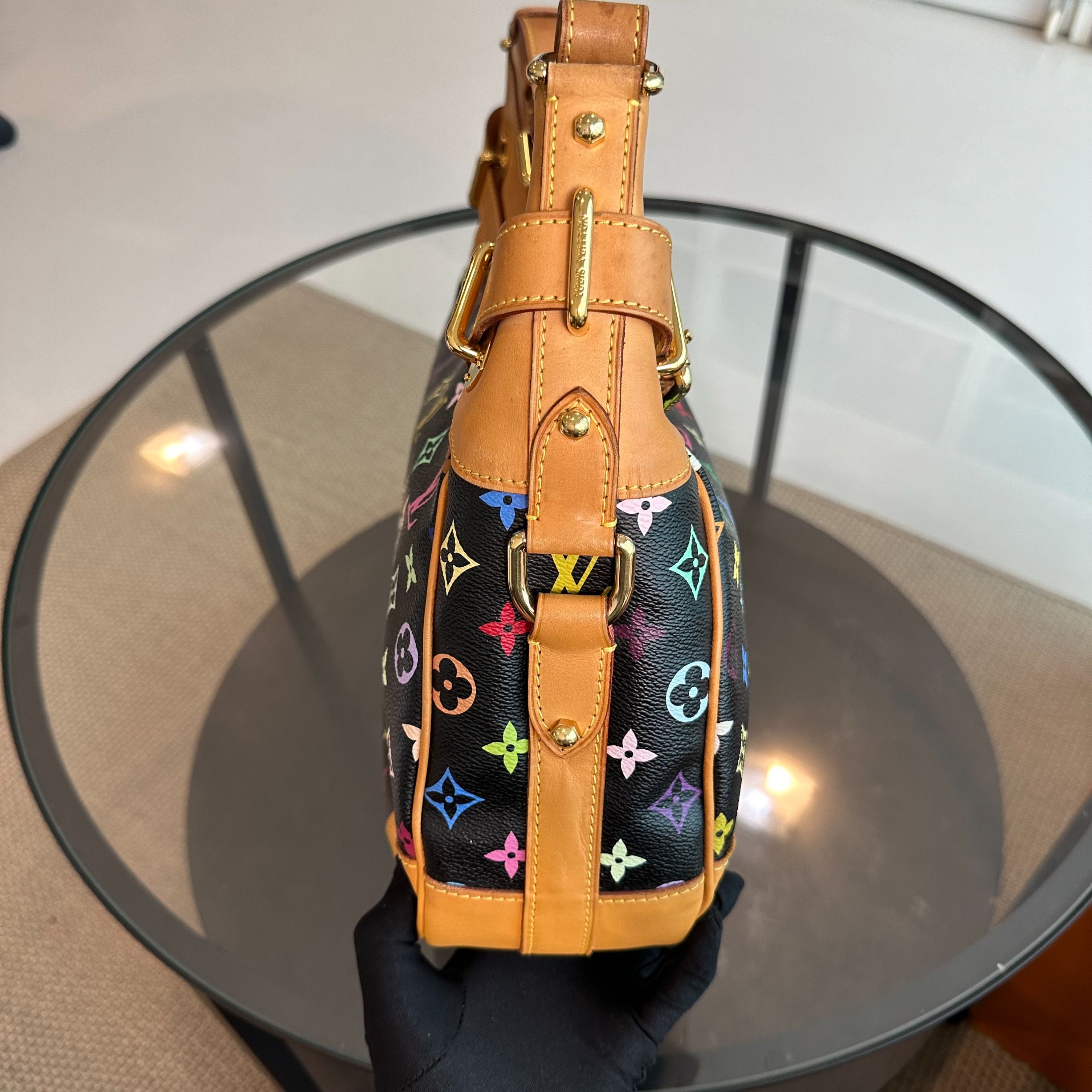 Louis Vuitton LV Greta Multicolor Vintage Black Shoulder Bag - Luxury Evermore