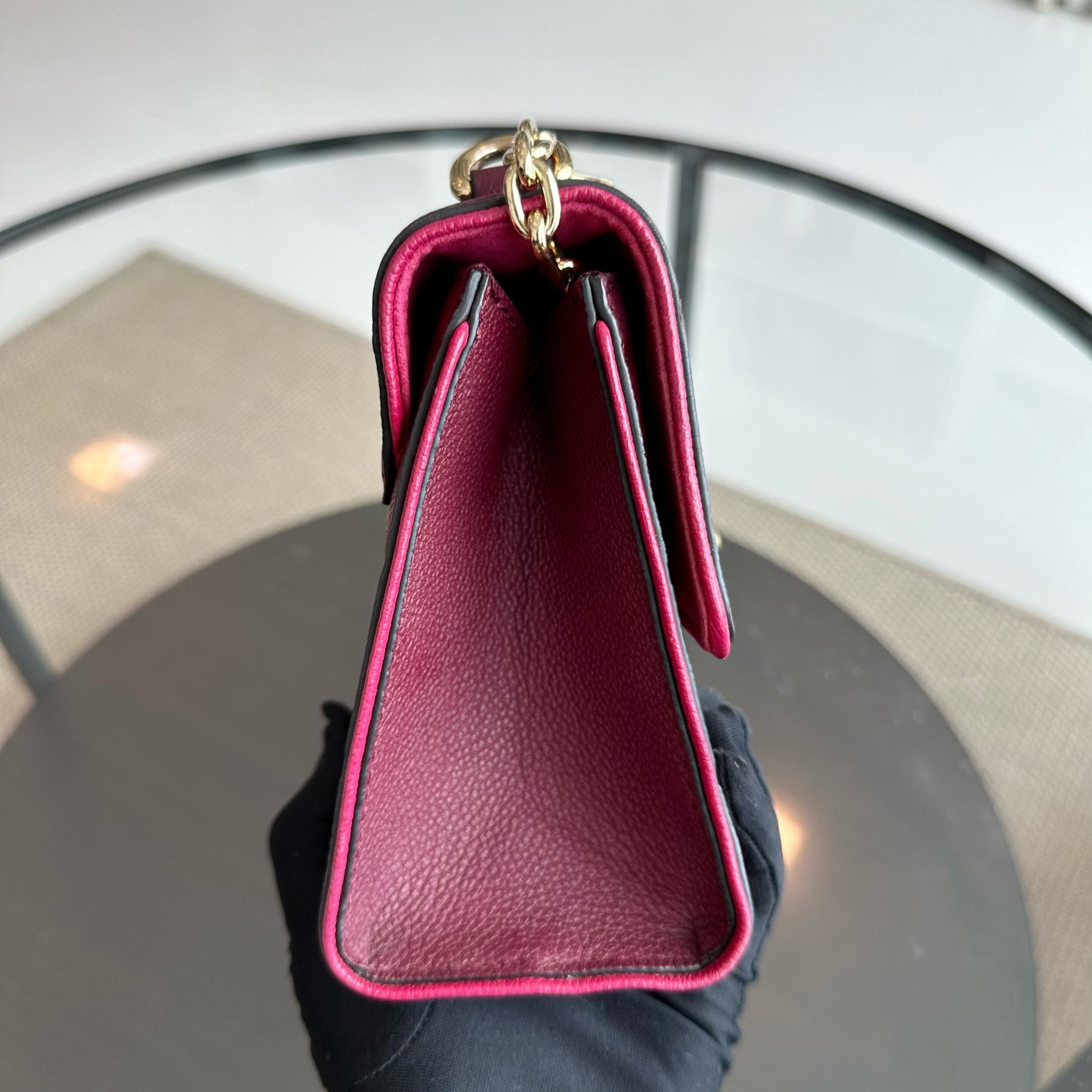 Louis Vuitton LV Saint Sulpice Empriente Raisin Monogram Red GHW - Luxury Evermore