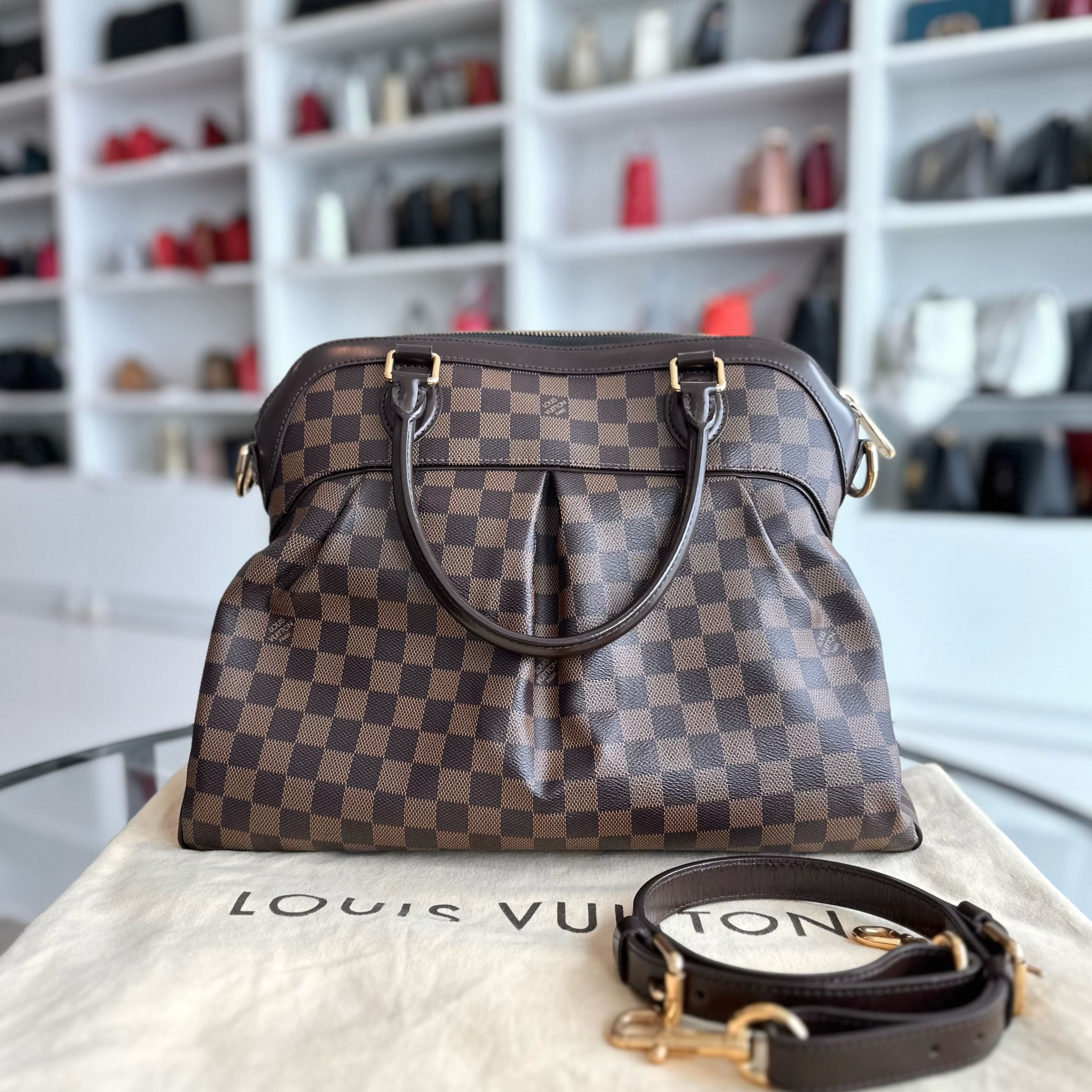 Louis Vuitton LV Trevi GM Damier Ebene Shoulder Bag - Luxury Evermore