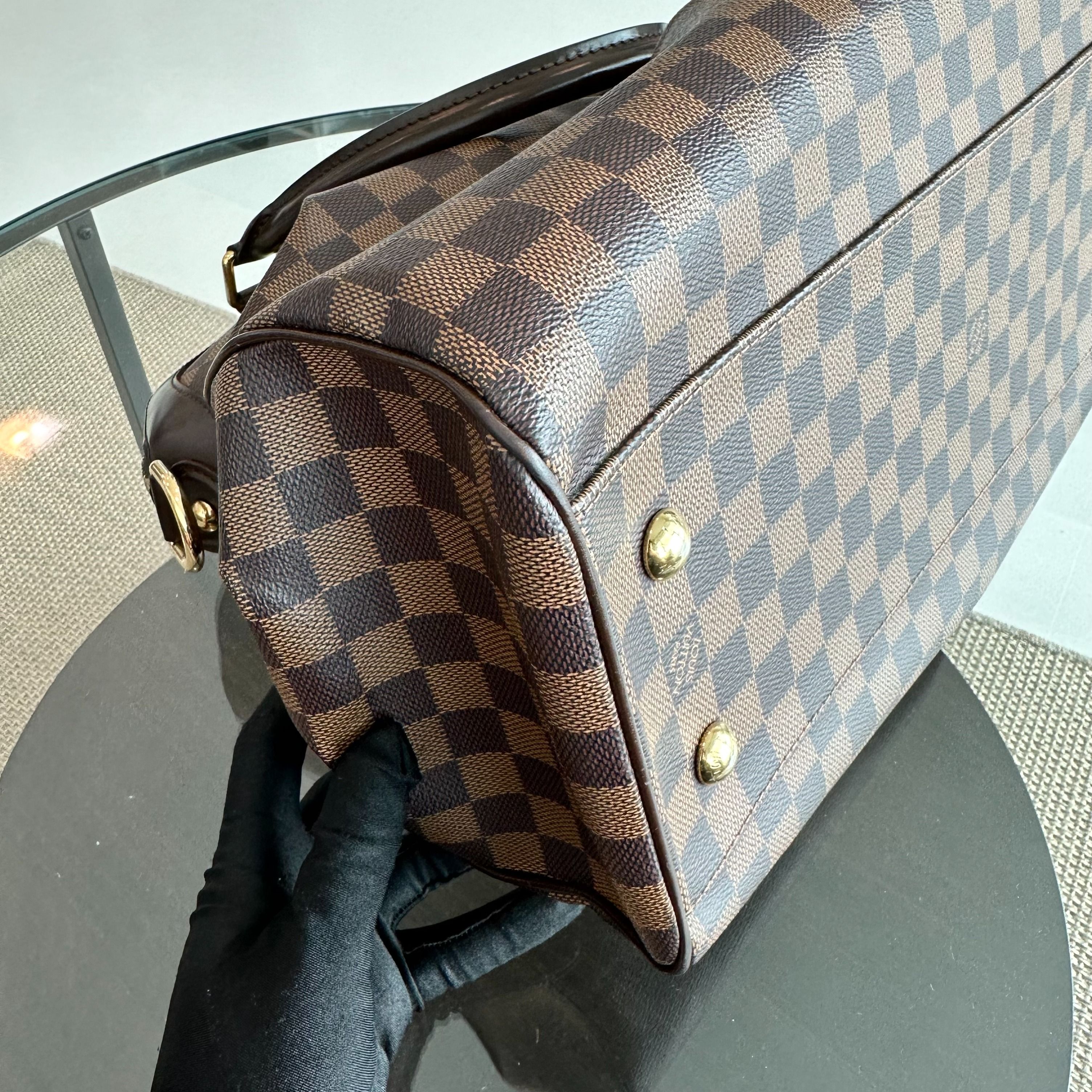 Louis Vuitton LV Trevi GM Damier Ebene Shoulder Bag - Luxury Evermore